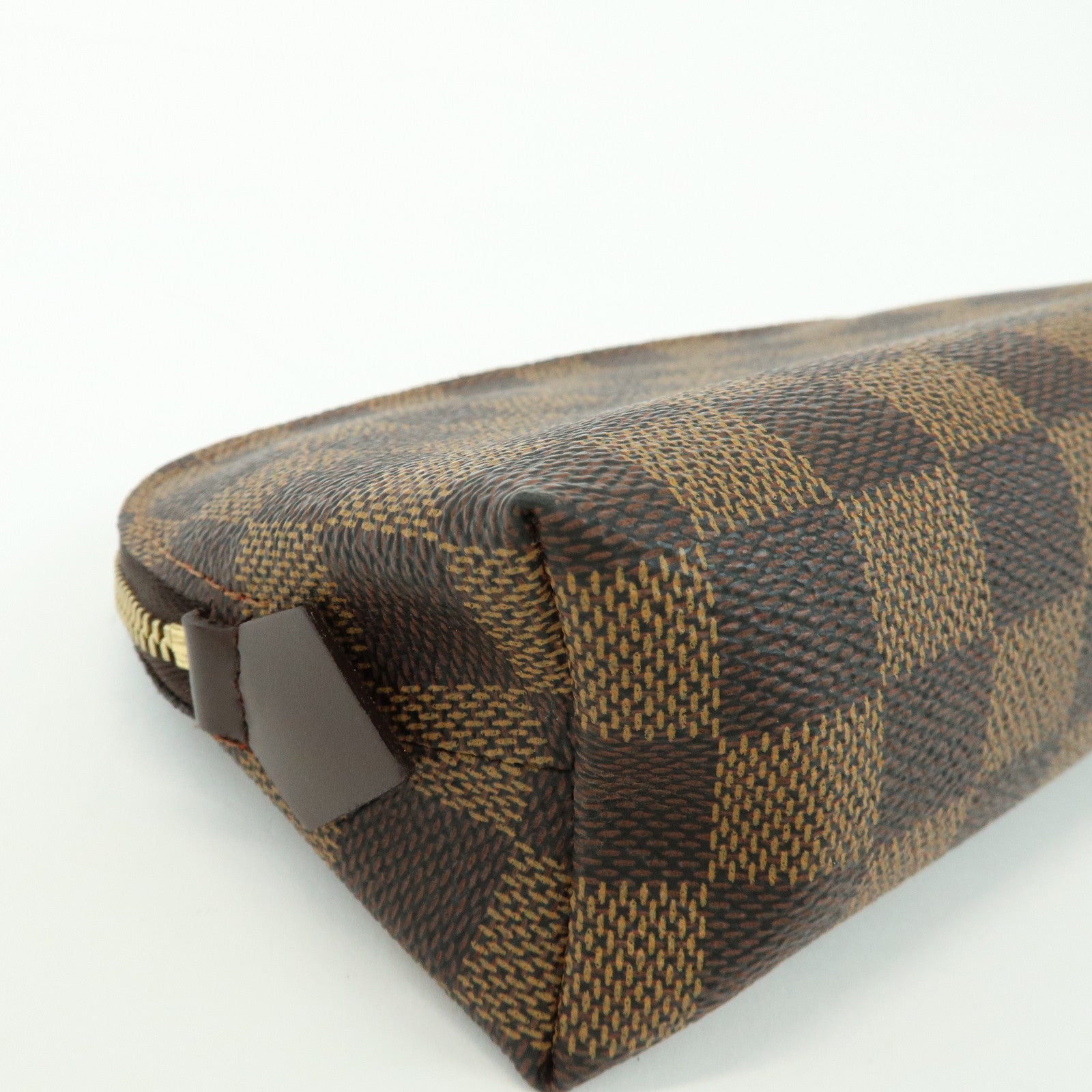 Louis Vuitton Damier Pochette Cosmetic PM Pouch Damier Ebene N47516