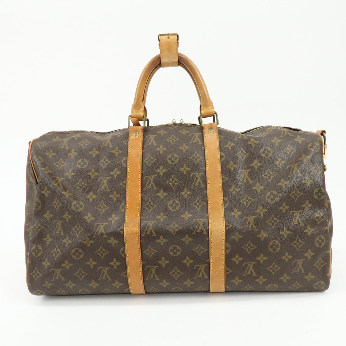 Louis Vuitton Monogram Keep All Bandouliere 50 Boston Bag M41416