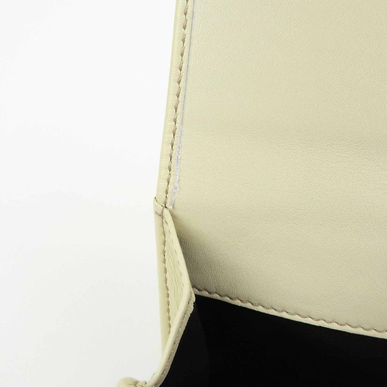 GUCCI Interlocking G Leather W Hook Long Wallet Ivory 162360