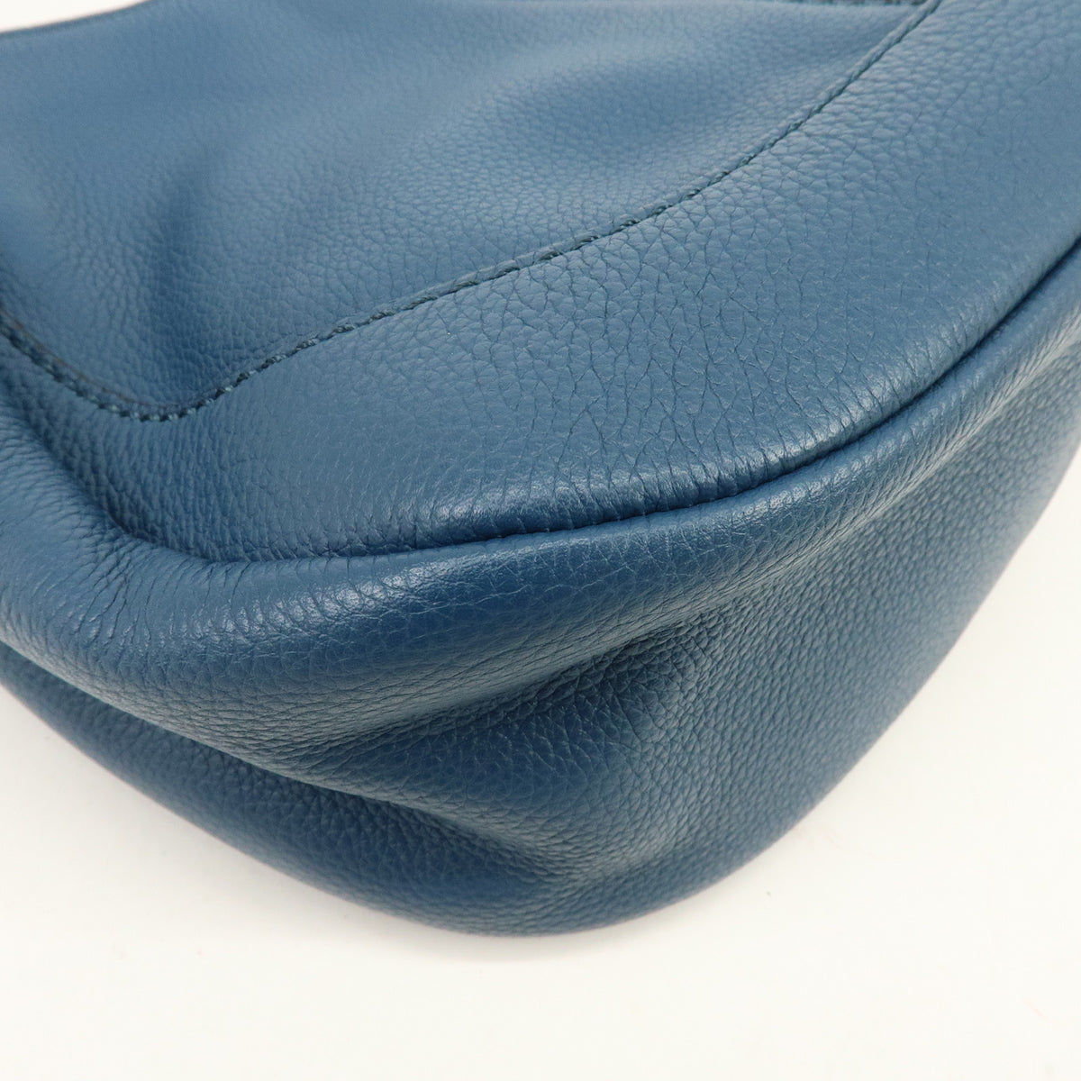 TOD'S  Hobo Leather Shoulder Bag Hand Bag Blue