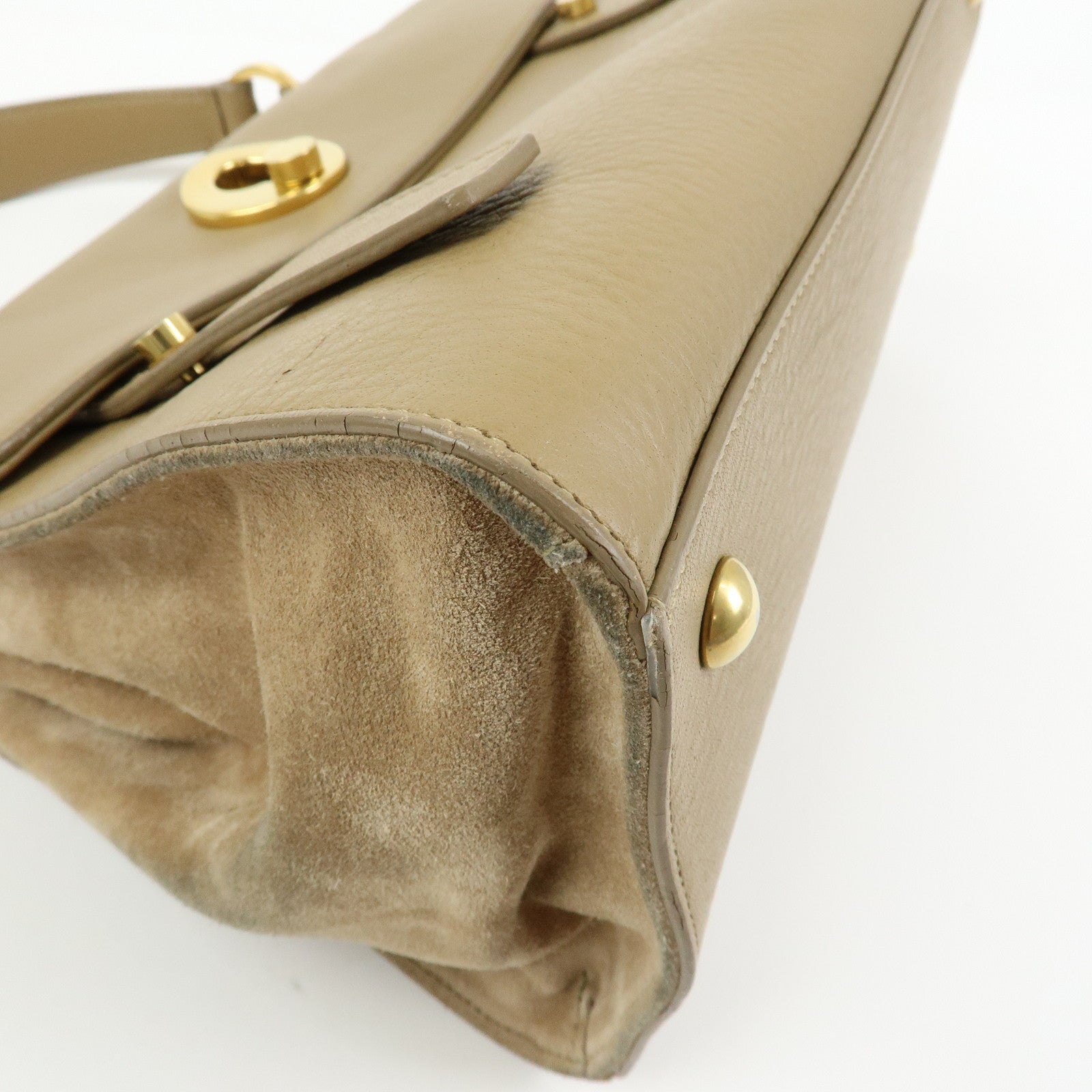 SAINT LAURENT PARIS Muse Two Leather Suede 2Way Bag Hand Bag 368229