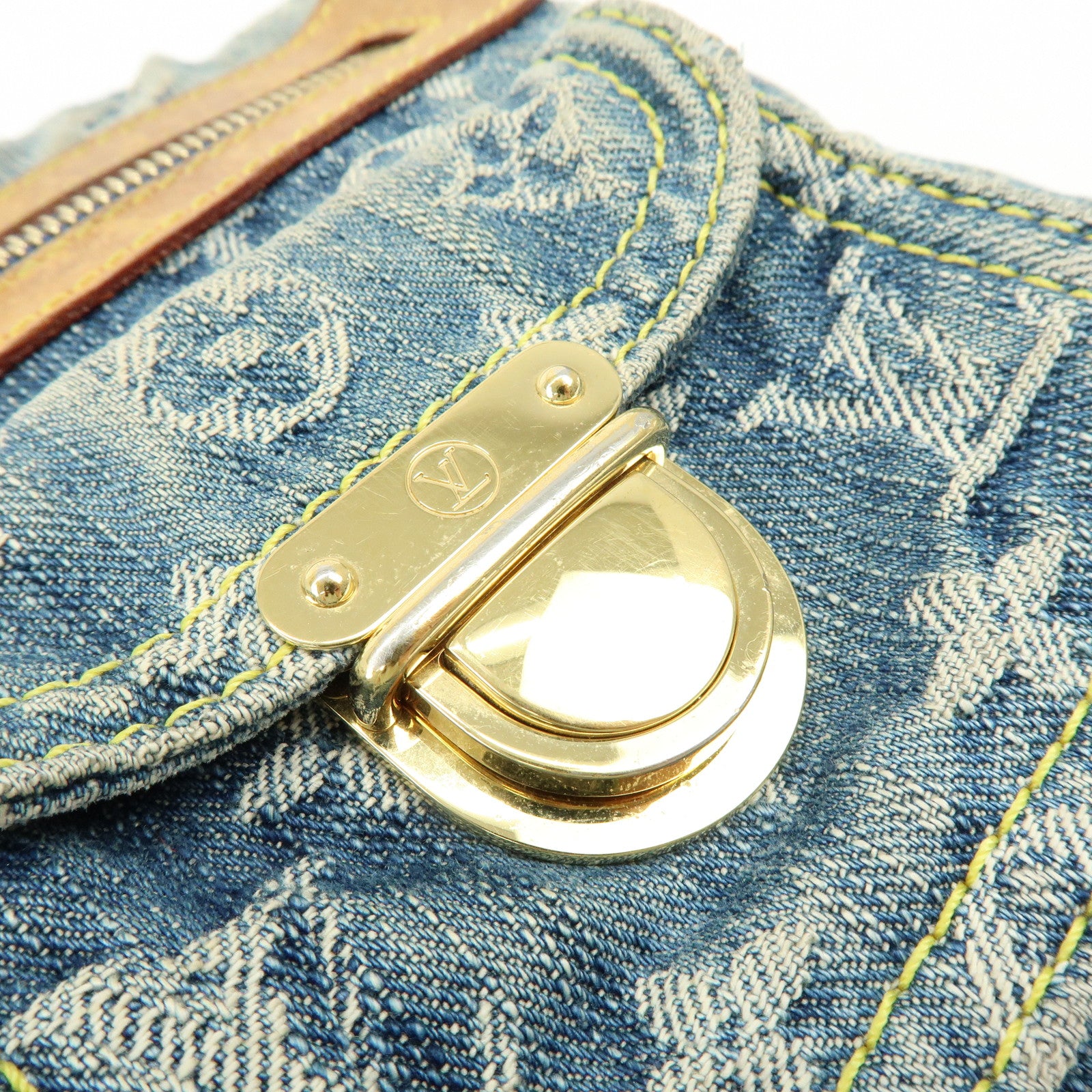 Louis Vuitton Monogram Denim Baggy PM 2Way Bag Shoulder Bag M95049