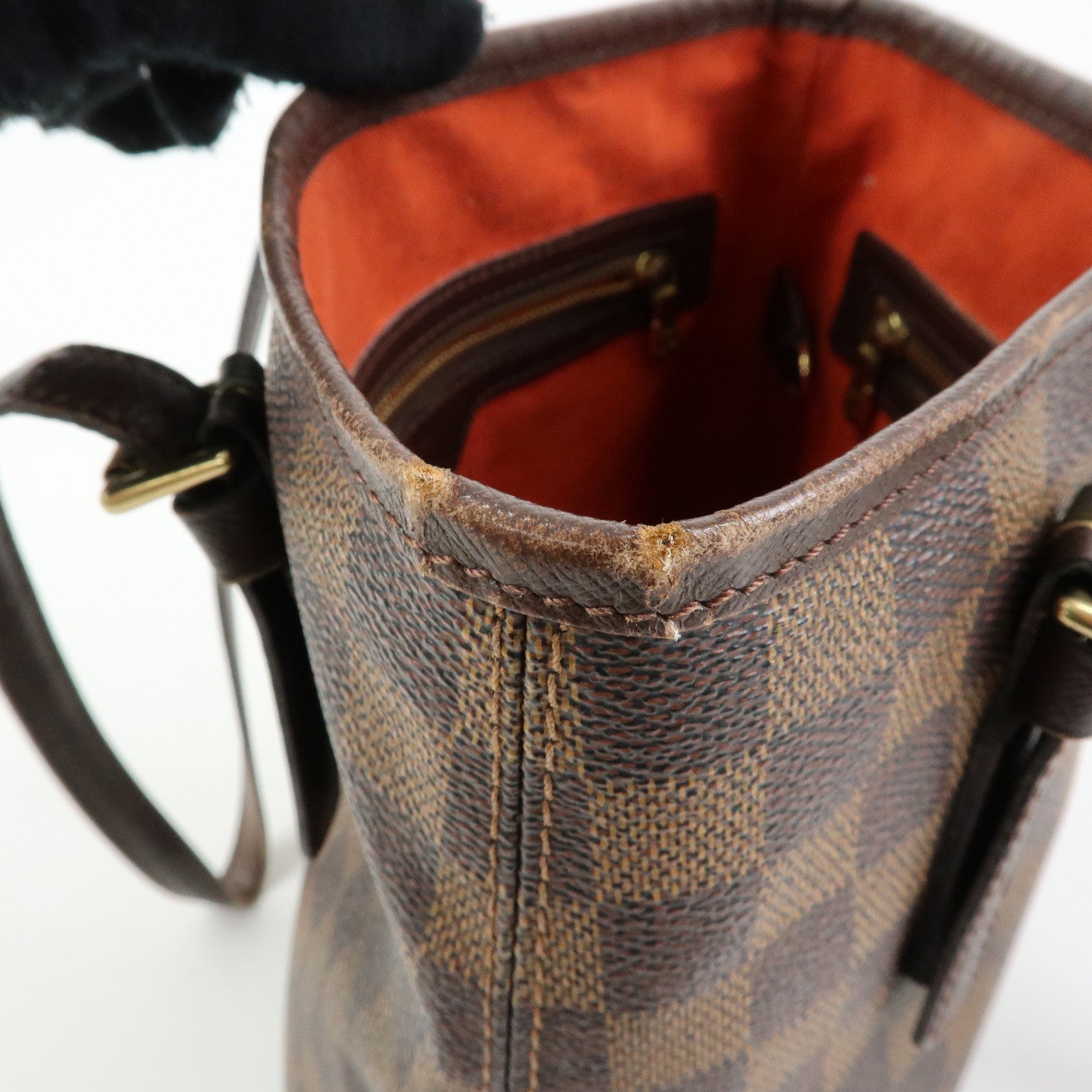 Louis Vuitton Damier Ebene Marais Tote Bag Hand Bag Brown N42240