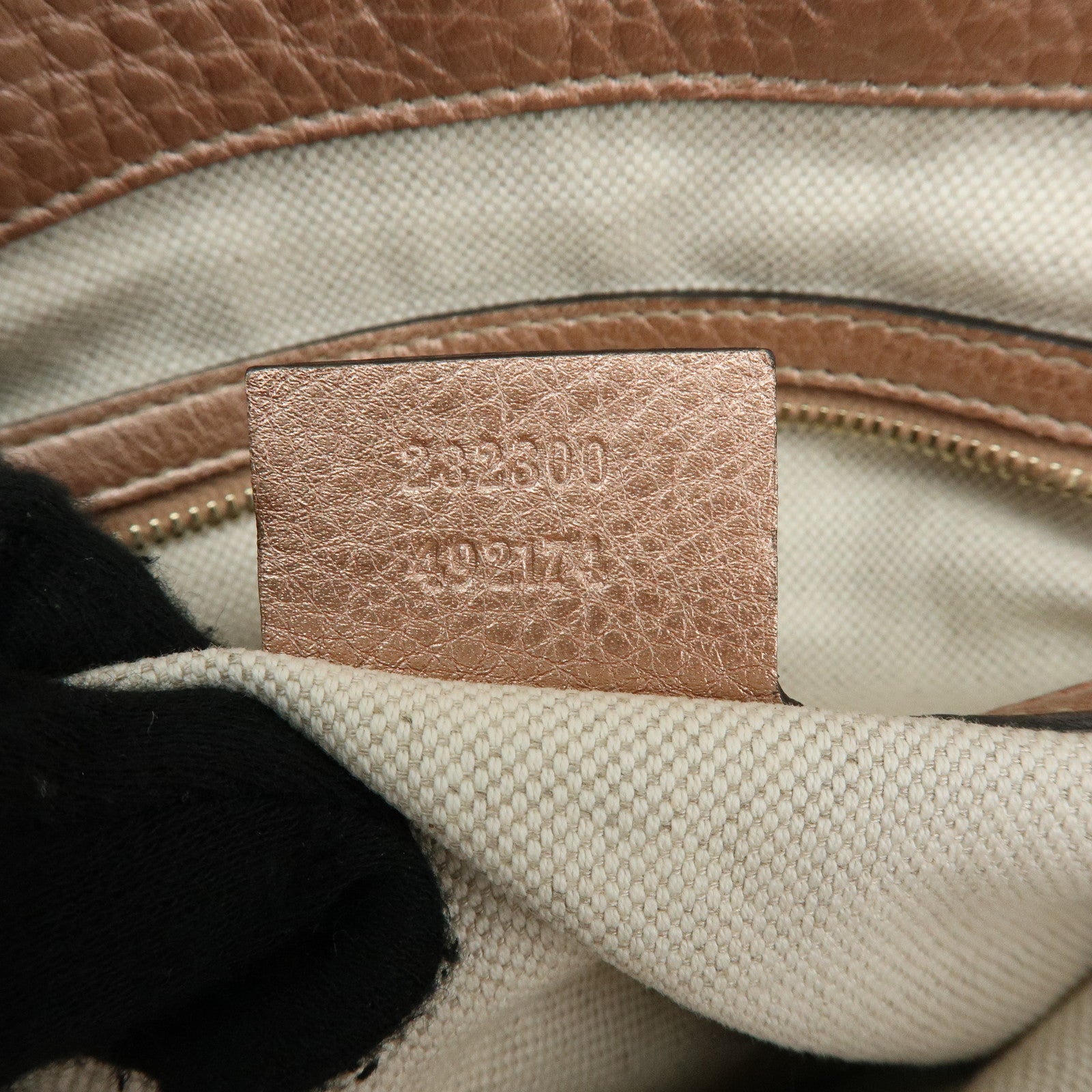 GUCCI Bamboo Interlocking G Leather 2Way Bag Hand Bag Pink 282300