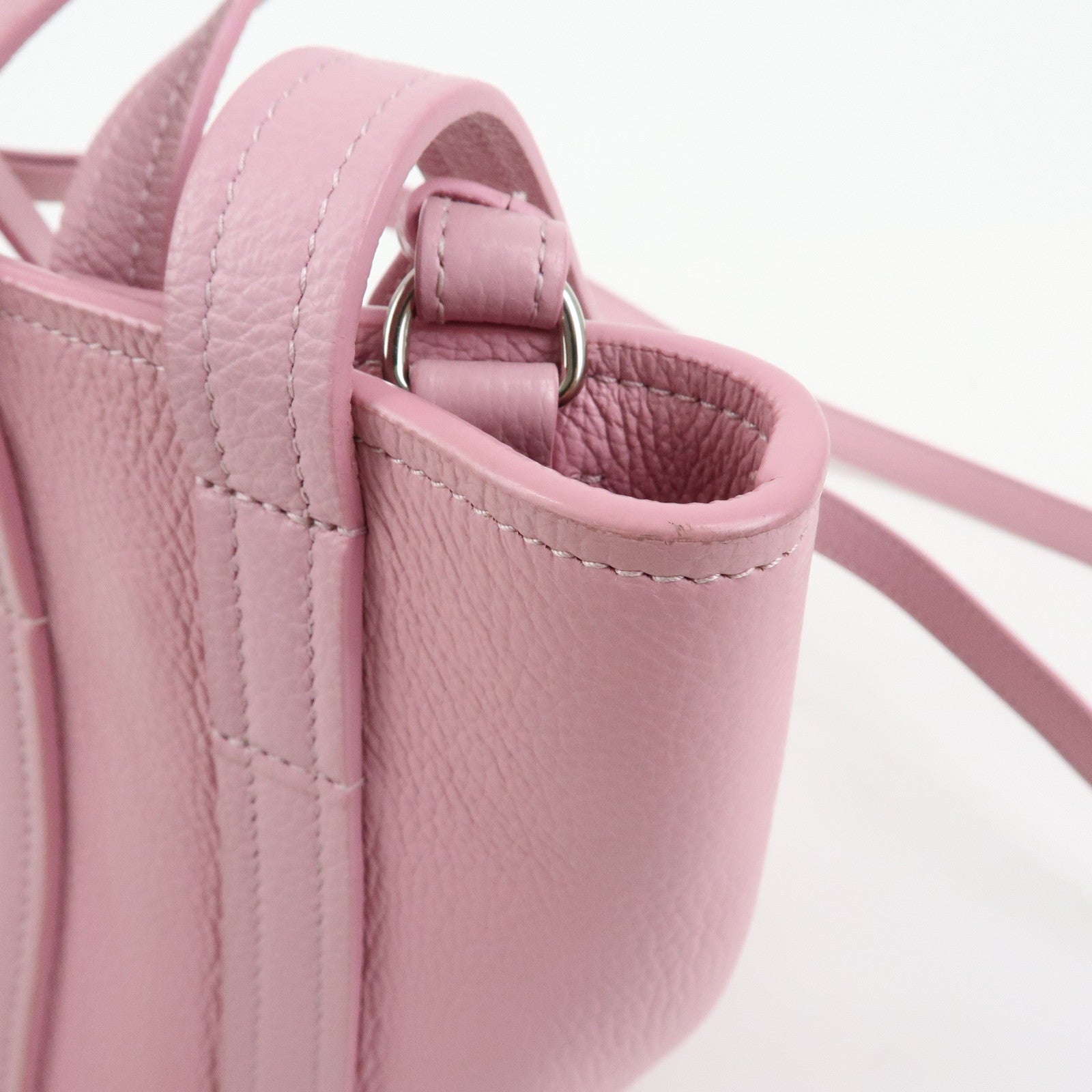 BALENCIAGA Leather EVERYDAY XS 2Way bag Hand Bag Shoulder Bag Pink