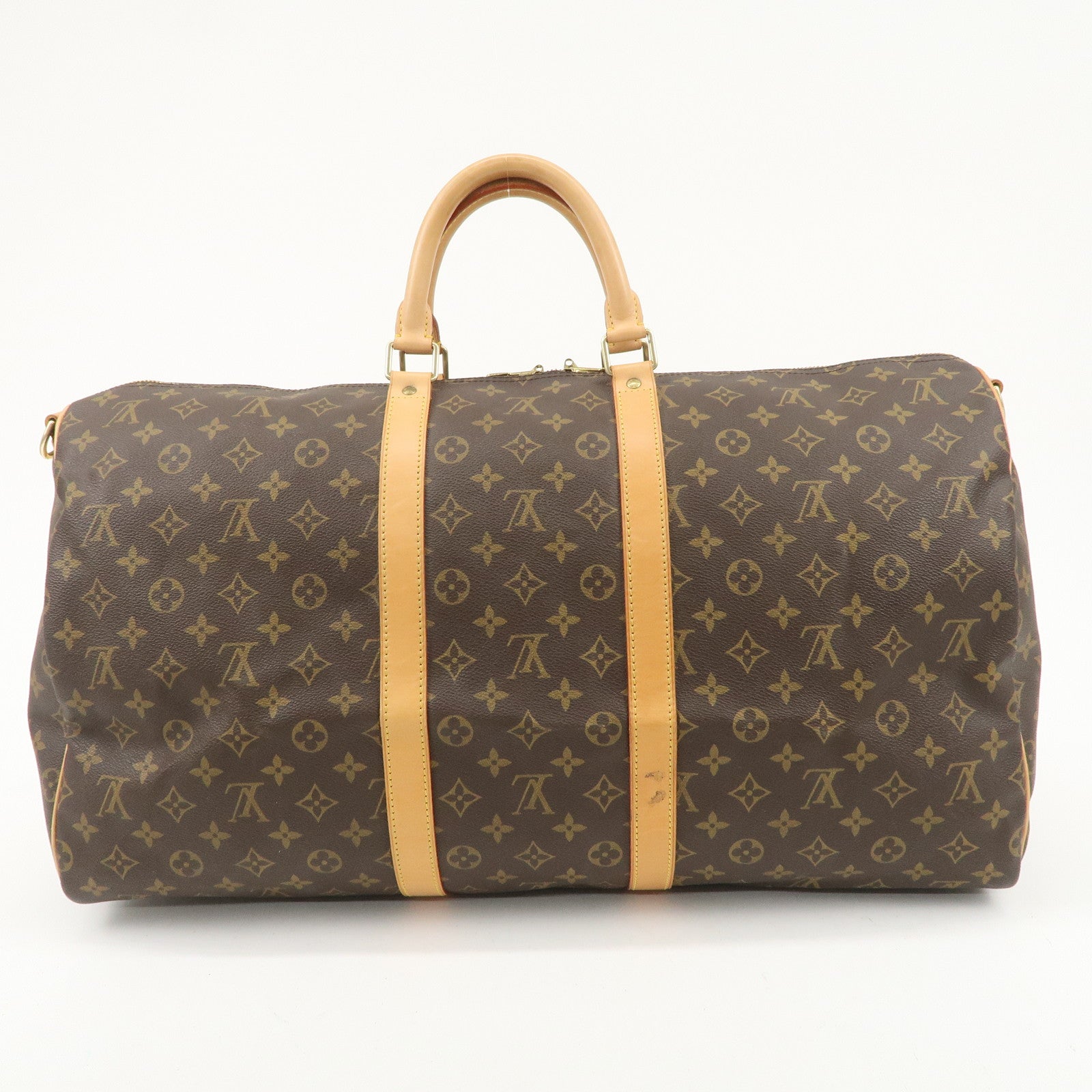 Louis Vuitton Monogram Keep All Bandouliere 55 Bag Brown M41414 Used