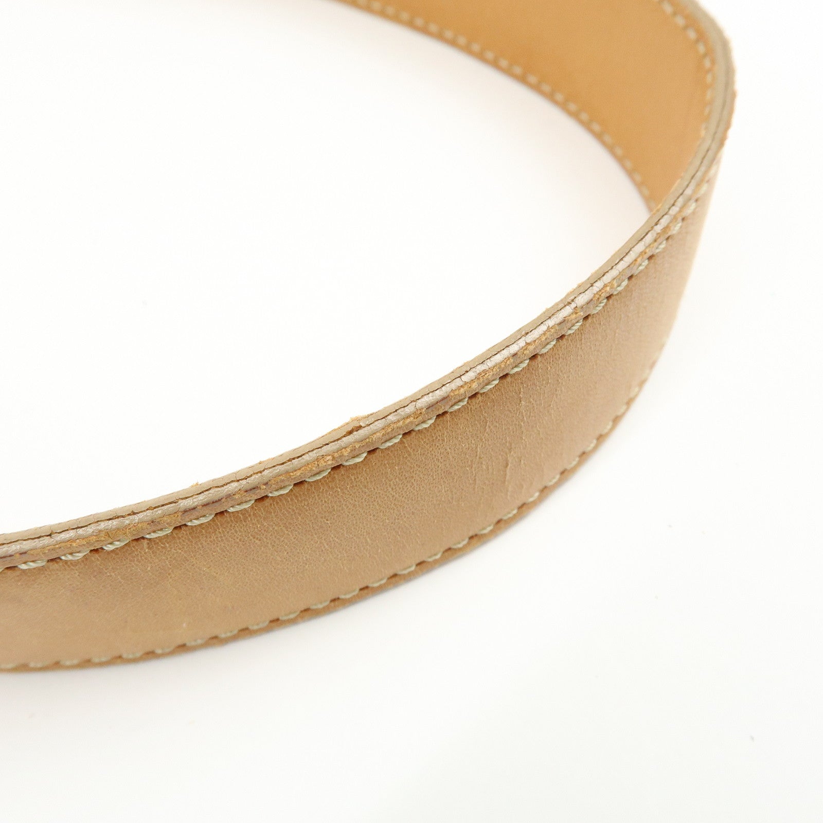 CELINE C Macadam Suede Leather Shoulder Bag Khaki