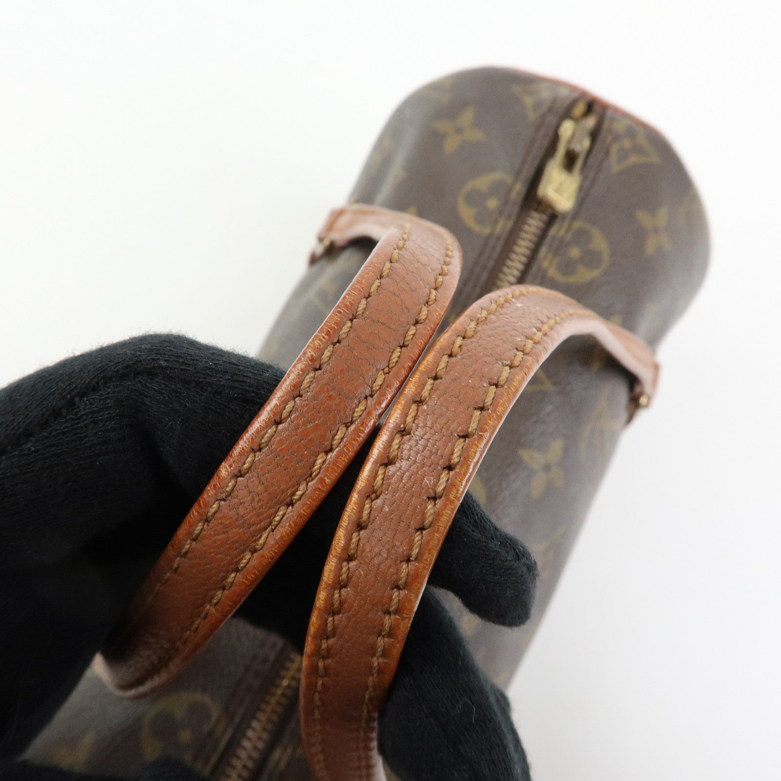 Louis Vuitton Monogram Papillon 26 Hand Bag Brown M51366
