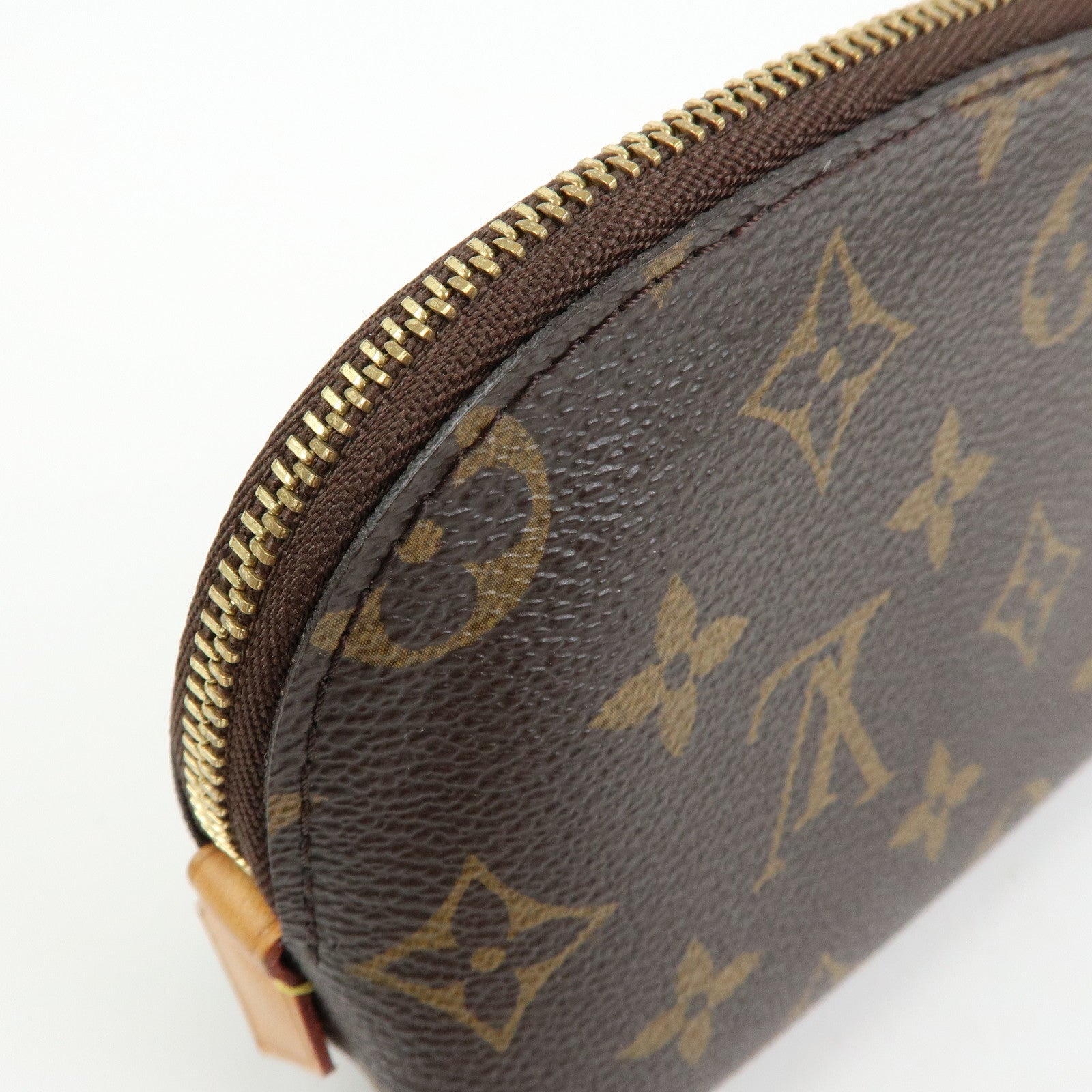 Louis Vuitton Monogram Pochette Cosmetic PM Pouch Brown M47515