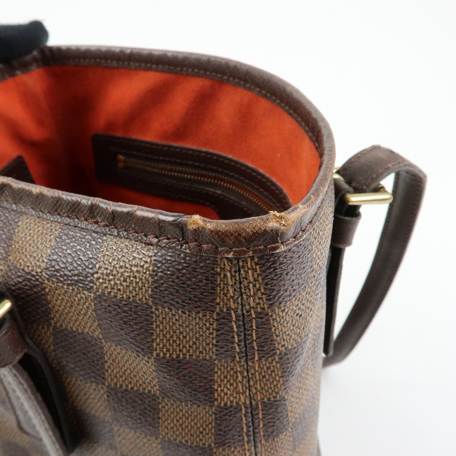 Louis Vuitton Damier Ebene Marais Tote Bag Hand Bag Brown N42240