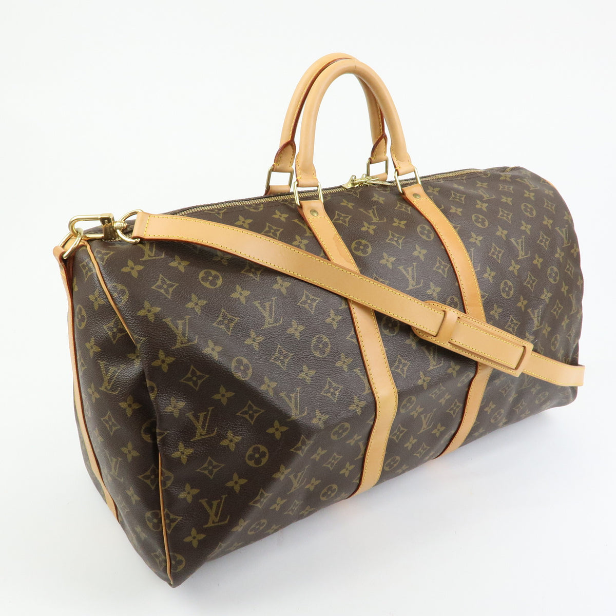 Louis Vuitton Monogram Keep All Bandouliere 55 Boston Bag M41414