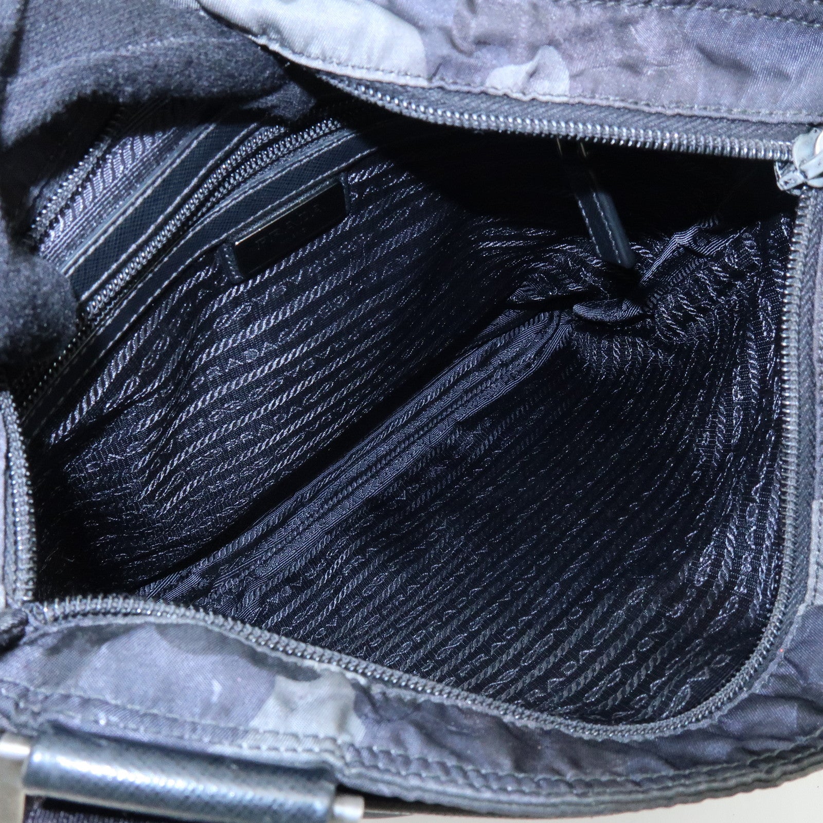 PRADA Triangle Logo Nylon Shoulder Crossbody Bag Cammoflage BR2418