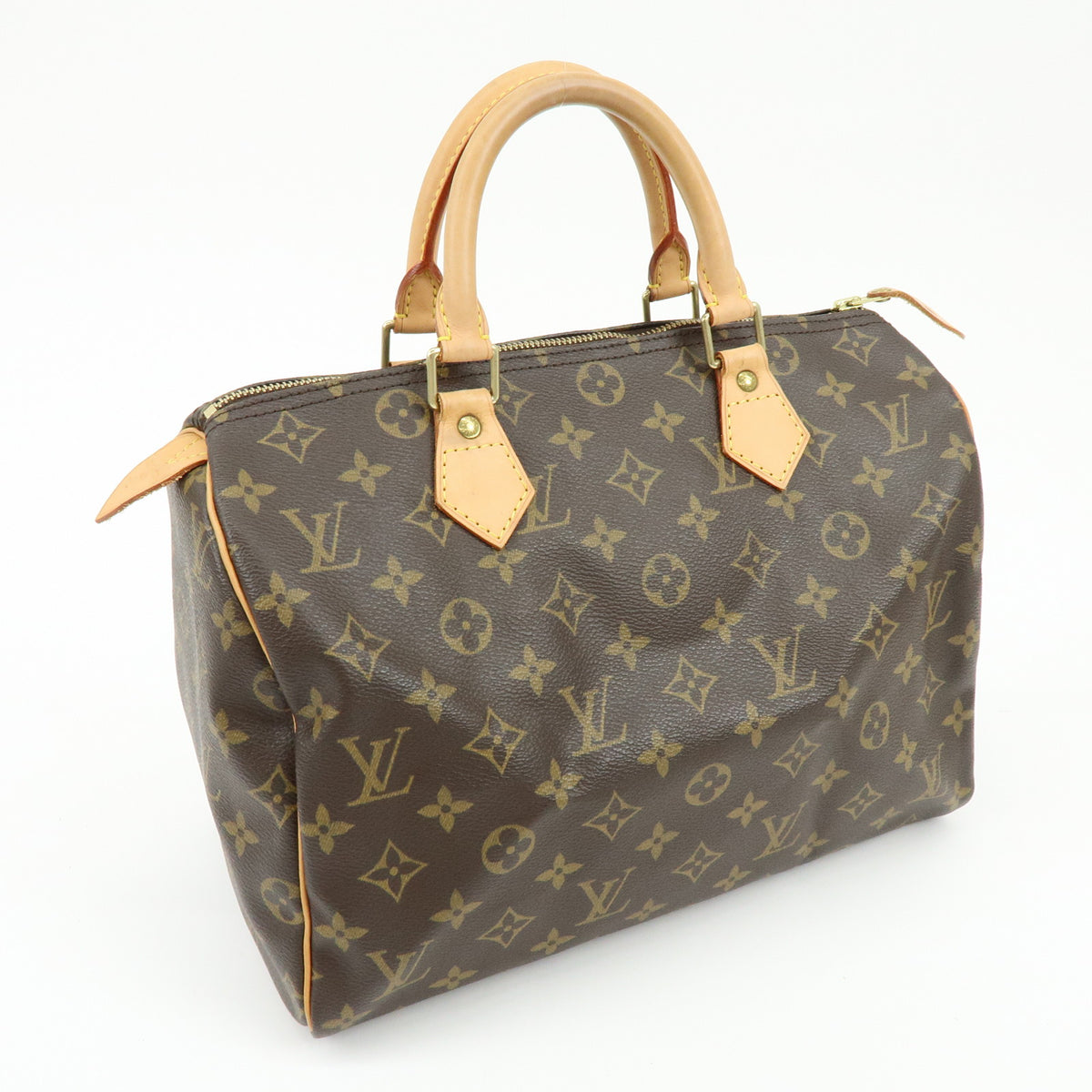 Louis Vuitton Monogram Speedy 30 Boston Bag Hand Bag Brown M41526