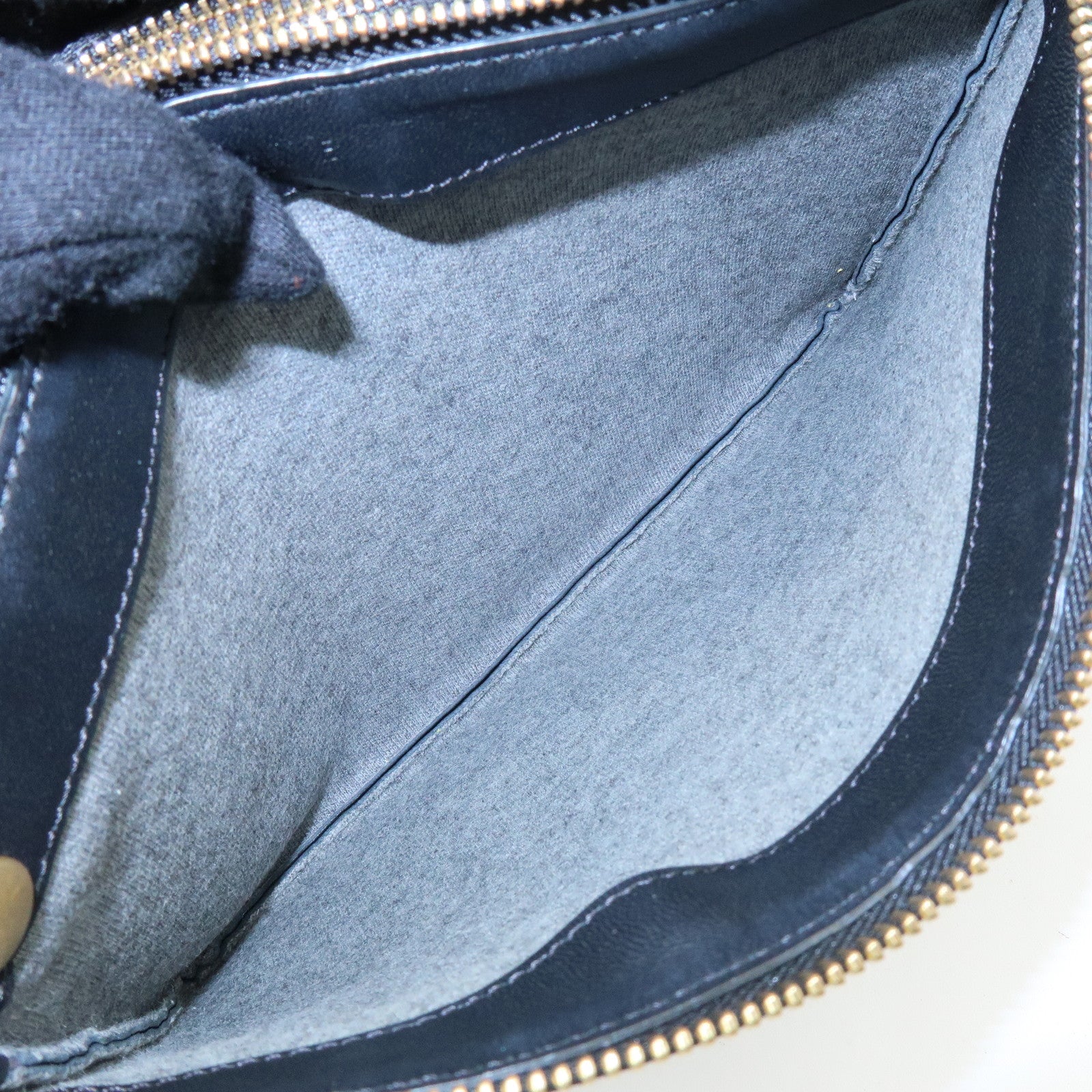CELINE Trio Bag Leather Shoulder Bag Crossbody Bag Pouch Black