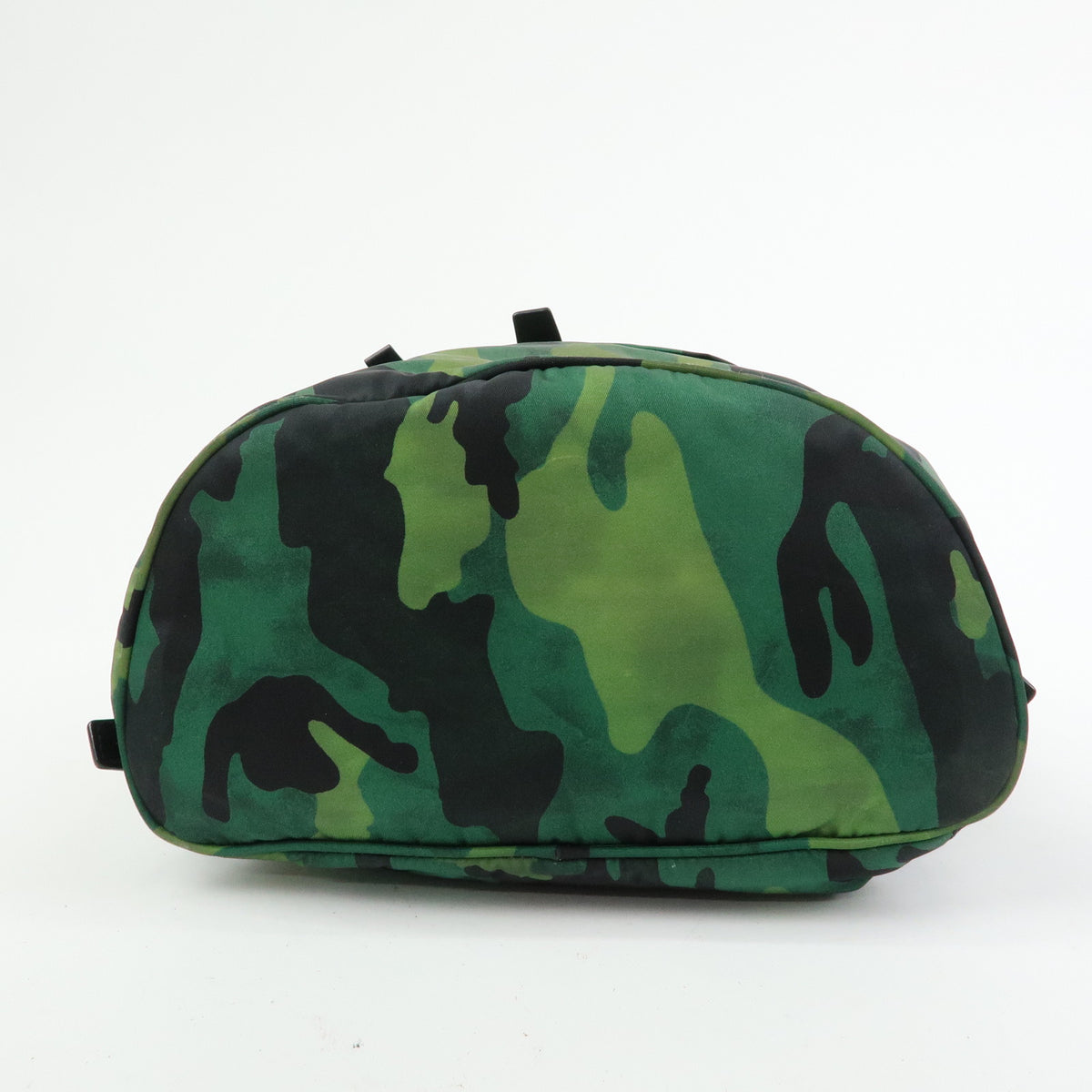 PRADA Triangle Logo Nylon Leather Backpack Rucksack Camouflage BZ0032