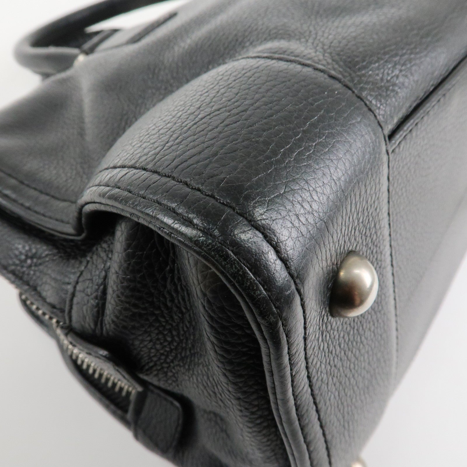 LOEWE Amazona 35 Anagram Denim Leather Junya Watanabe Hand Bag Used