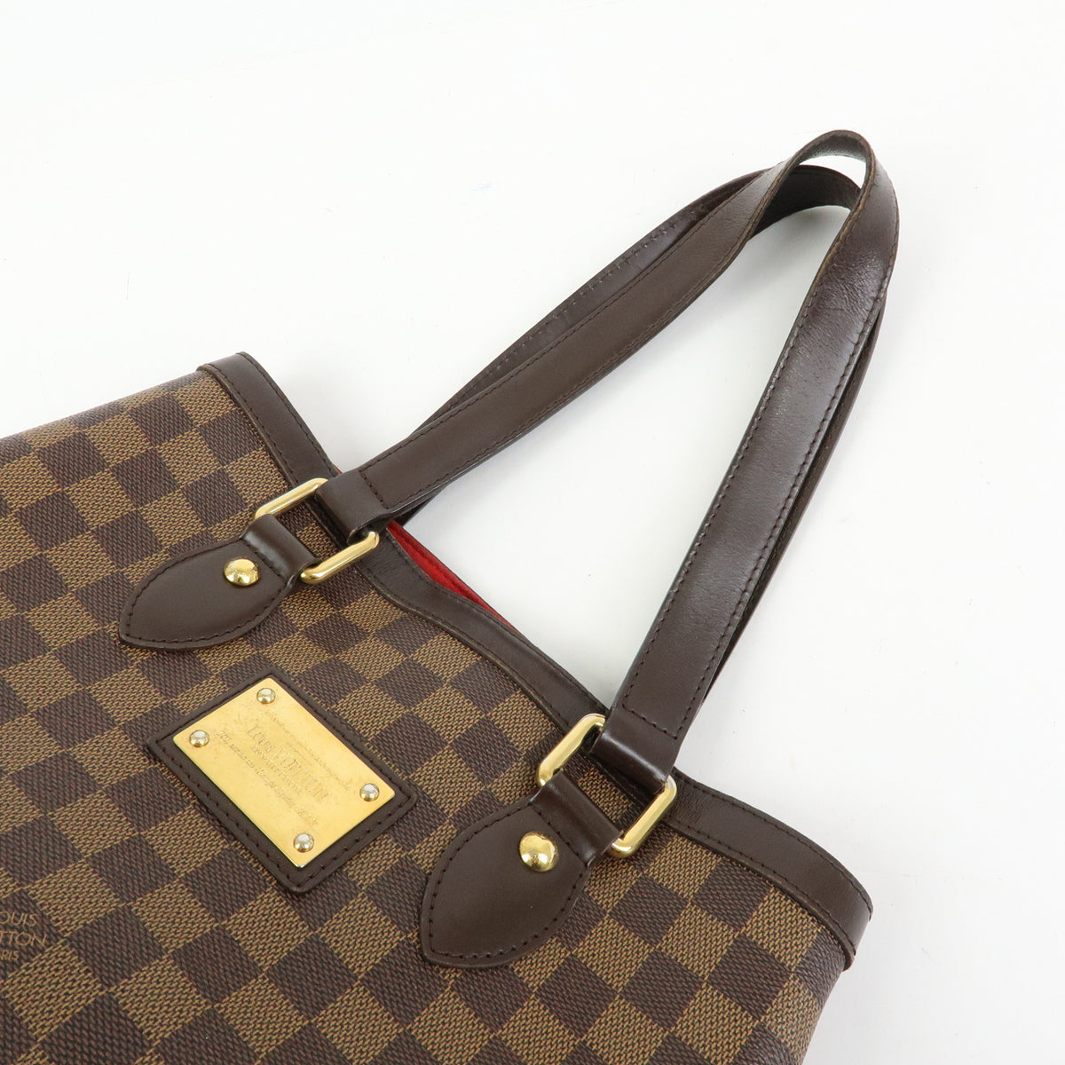 Louis Vuitton Damier Ebene Hampstead PM Hand Bag Tote Bag N51205