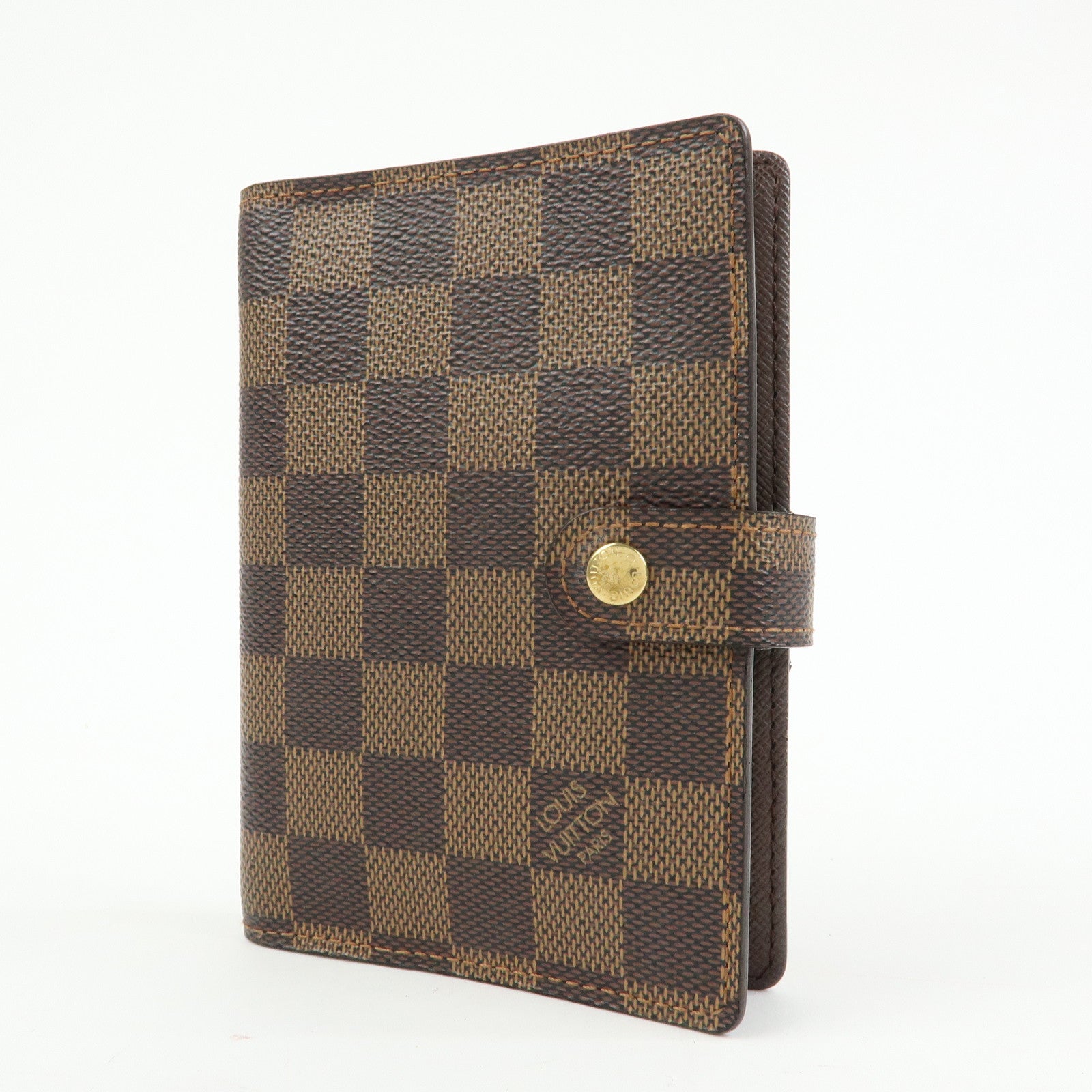Louis Vuitton Damier Agenda PM Planner Cover Brown R20700