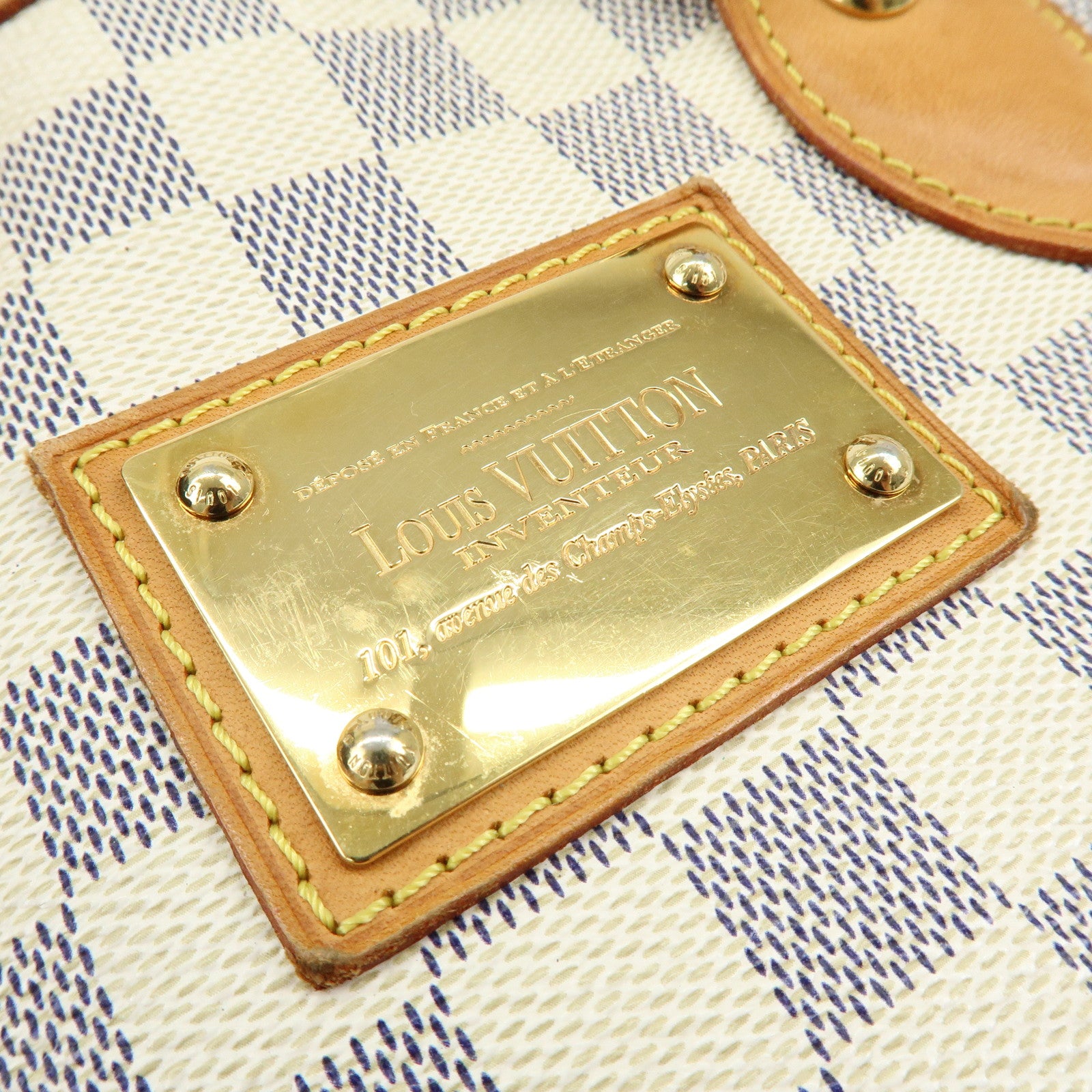 Louis Vuitton Damier Azur Hampstead PM Hand Bag Ivory N51207