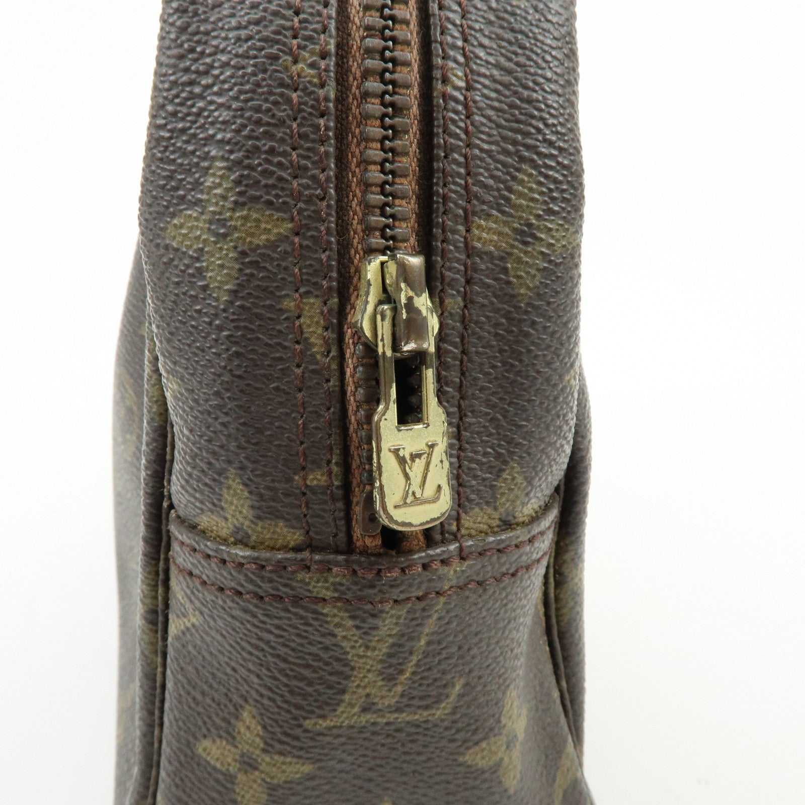 Louis Vuitton Monogram Trousse Toilette 28 Pouch Brown M47522