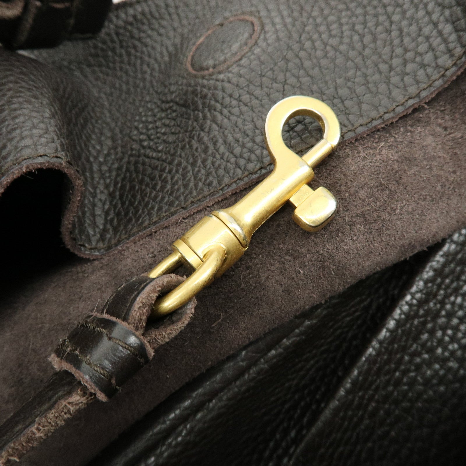 BOTTEGA VENETA Intrecciato Campana Large Leather Shoulder Bag Brown