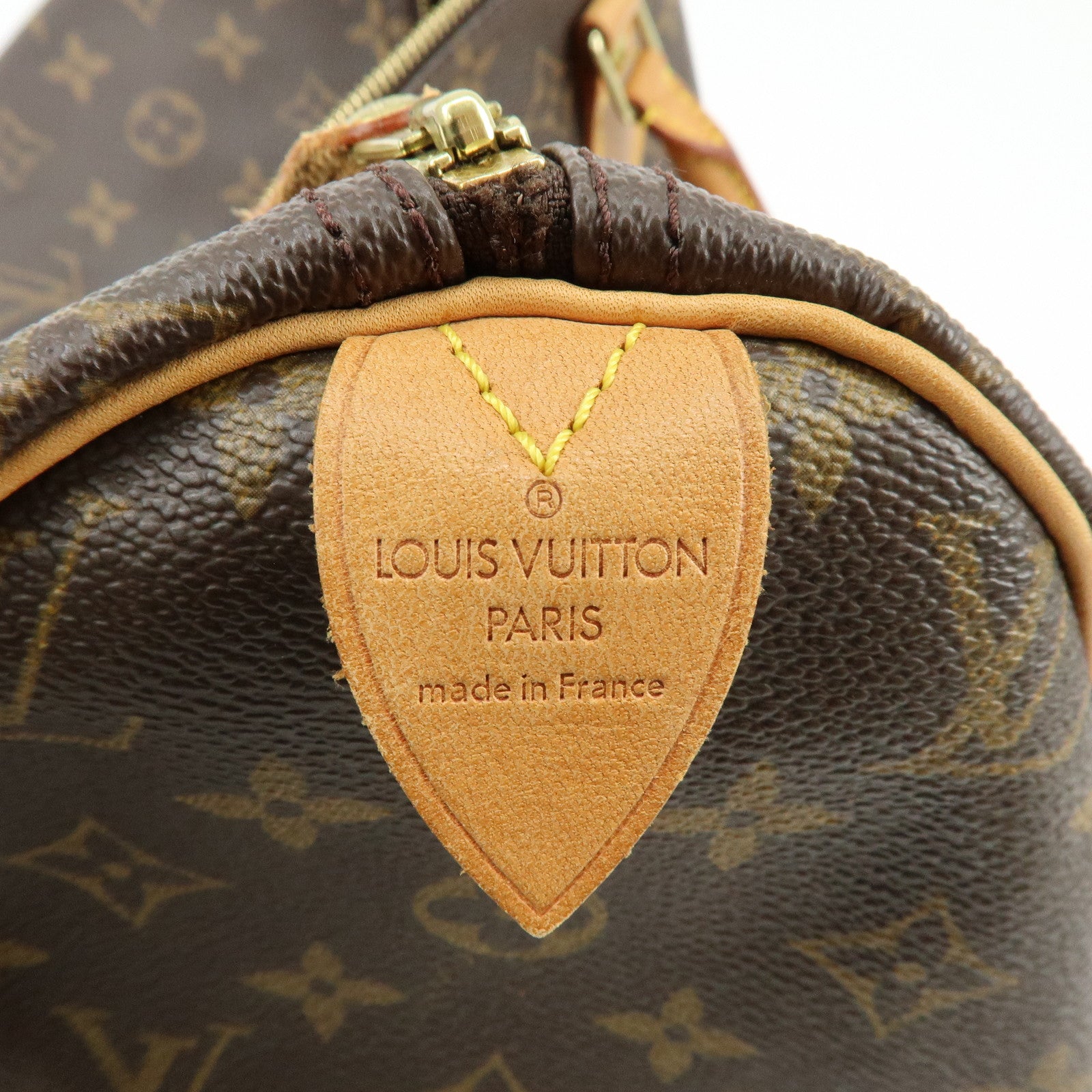 Louis Vuitton Monogram Speedy 40 Hand Bag Boston Bag Brown M41522