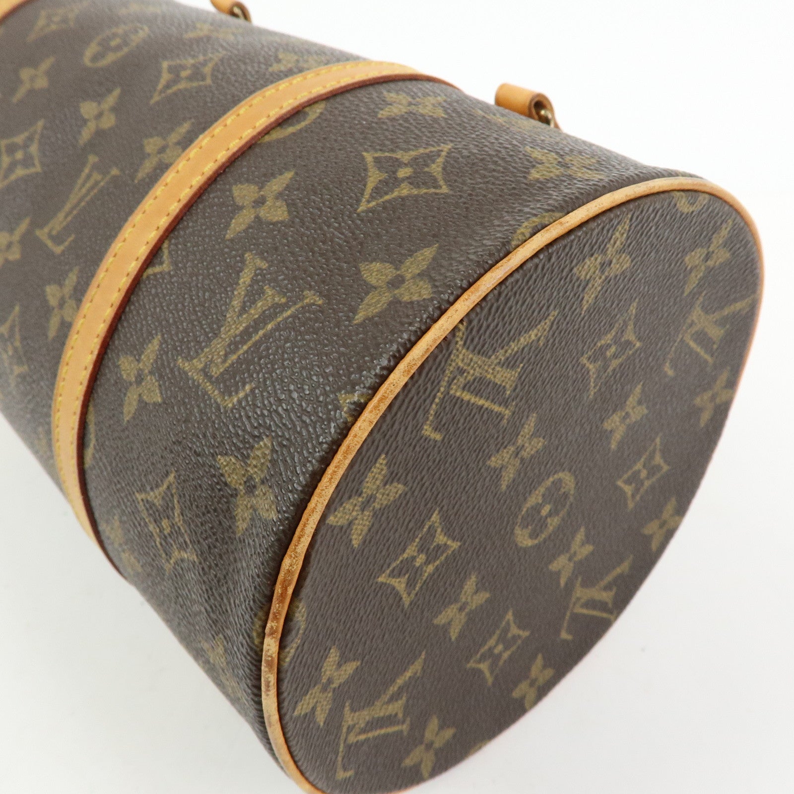 Louis Vuitton Monogram Papillon 30 Hand Bag Brown M51385