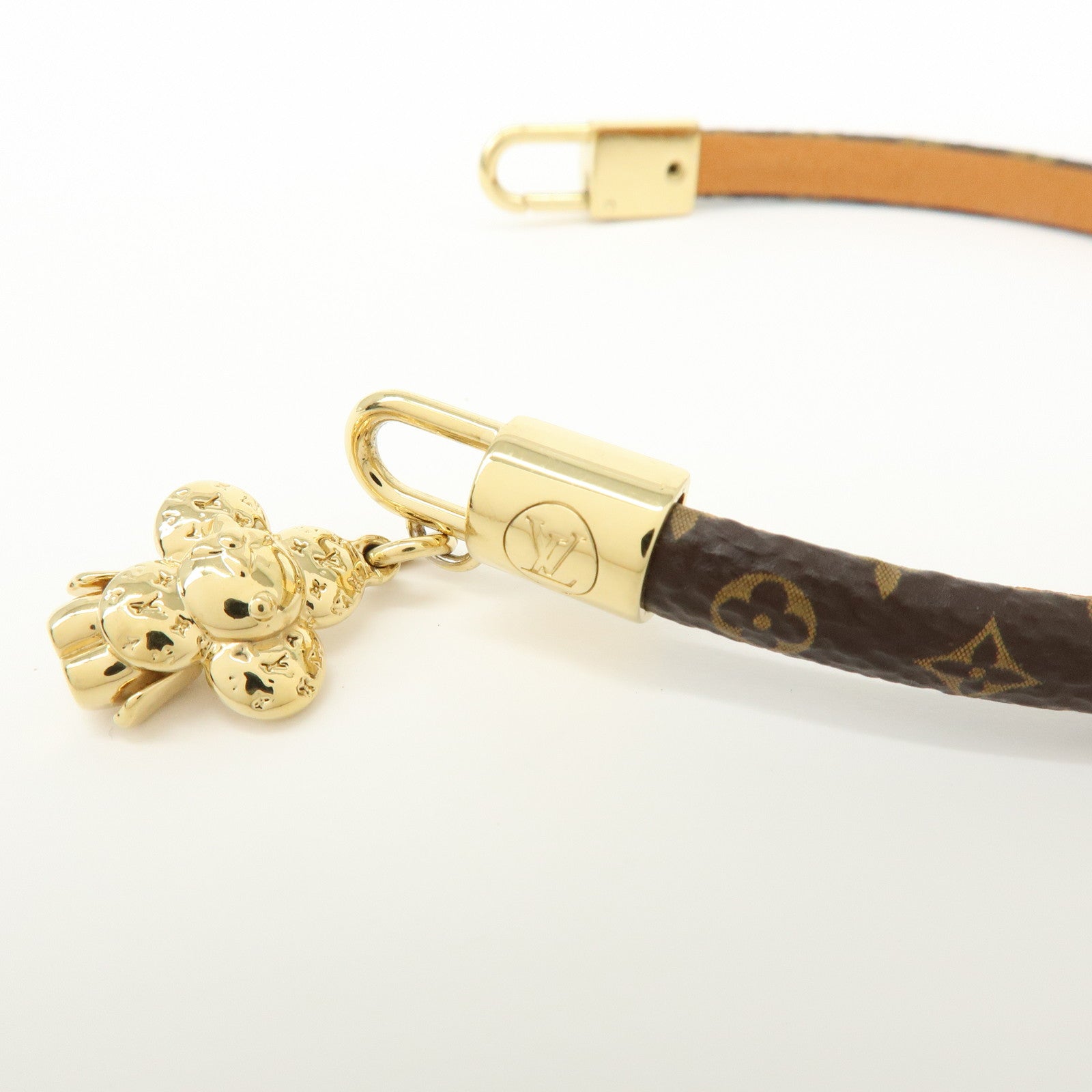 Louis Vuitton Monogram Canvas Vivienne Bracelet Brown M6773E