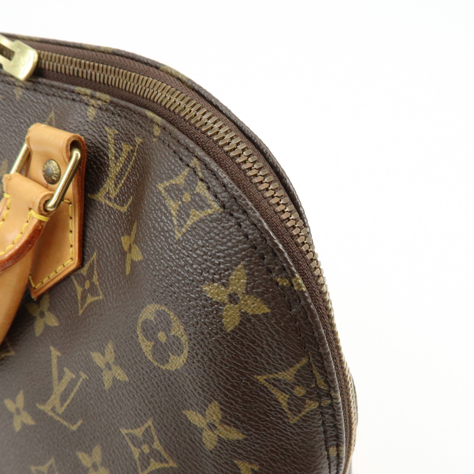 Louis Vuitton Monogram Alma Hand Bag Brown Brown M51130