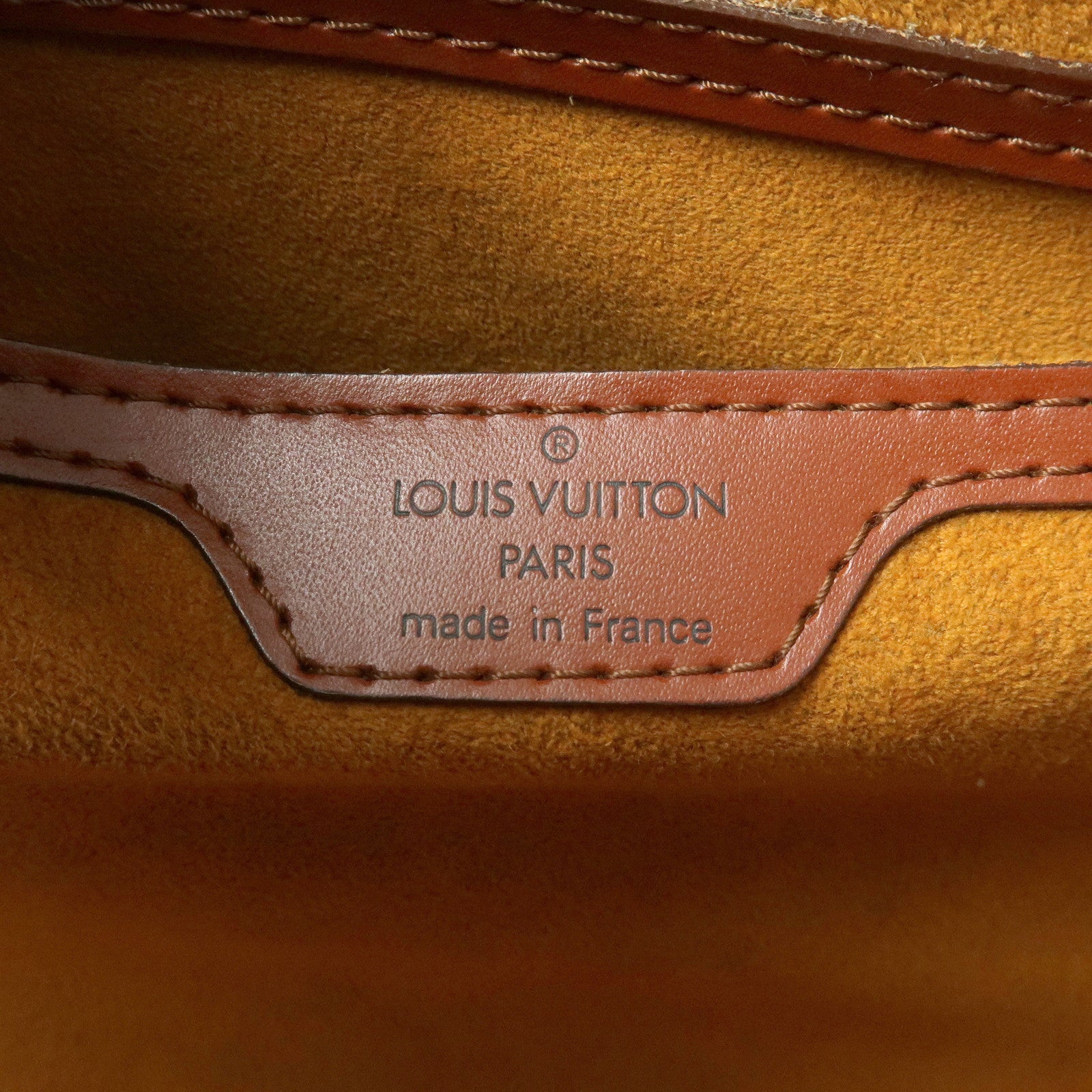 Louis Vuitton Epi Soufflot Leather Hand Bag Kenya Brown M52223