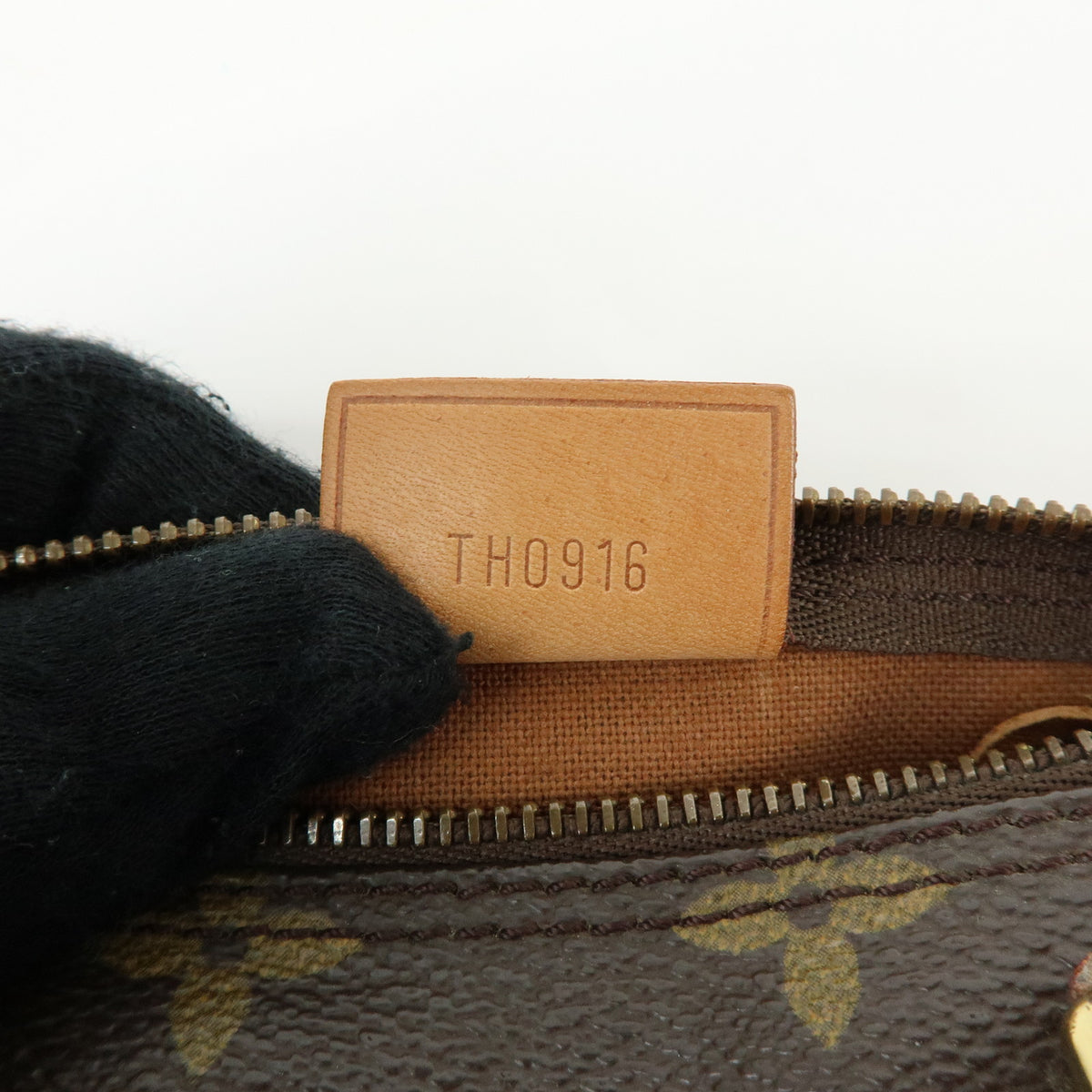 Louis Vuitton Monogram Mini Speedy Hand Bag Brown M41534