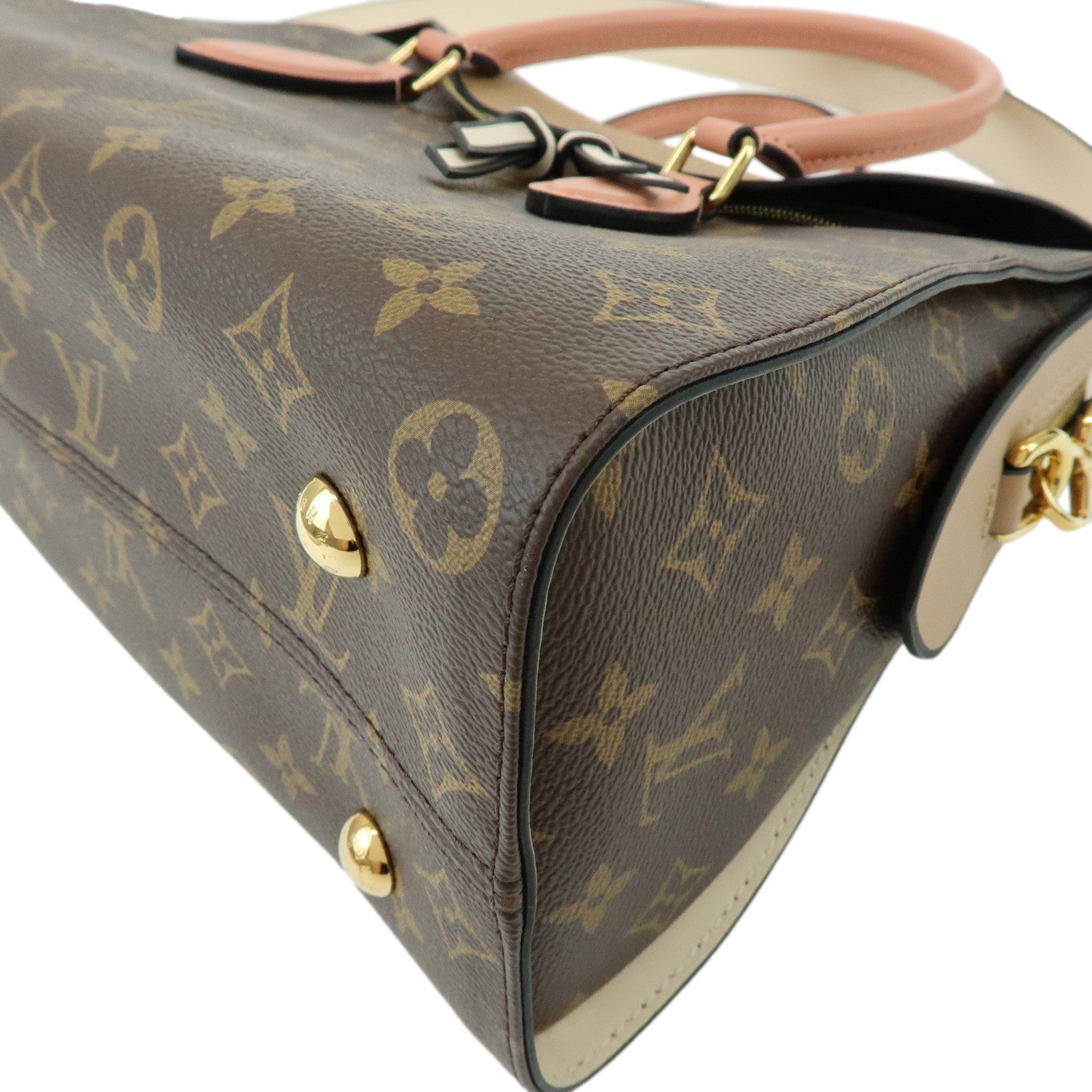 Louis Vuitton Monogram Tuileries Tote Canvavs Leather Hand Bag M44270