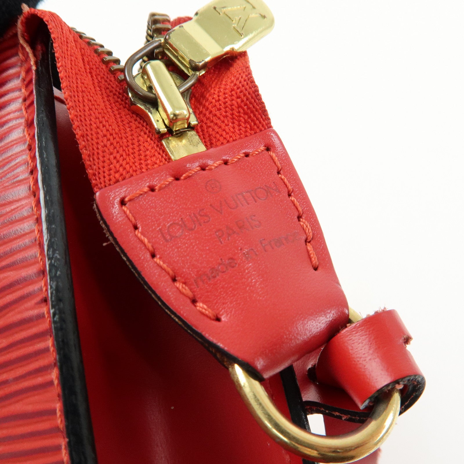 Louis Vuitton Epi Pochette Accessoires Hand Bag Castilian Red M52957
