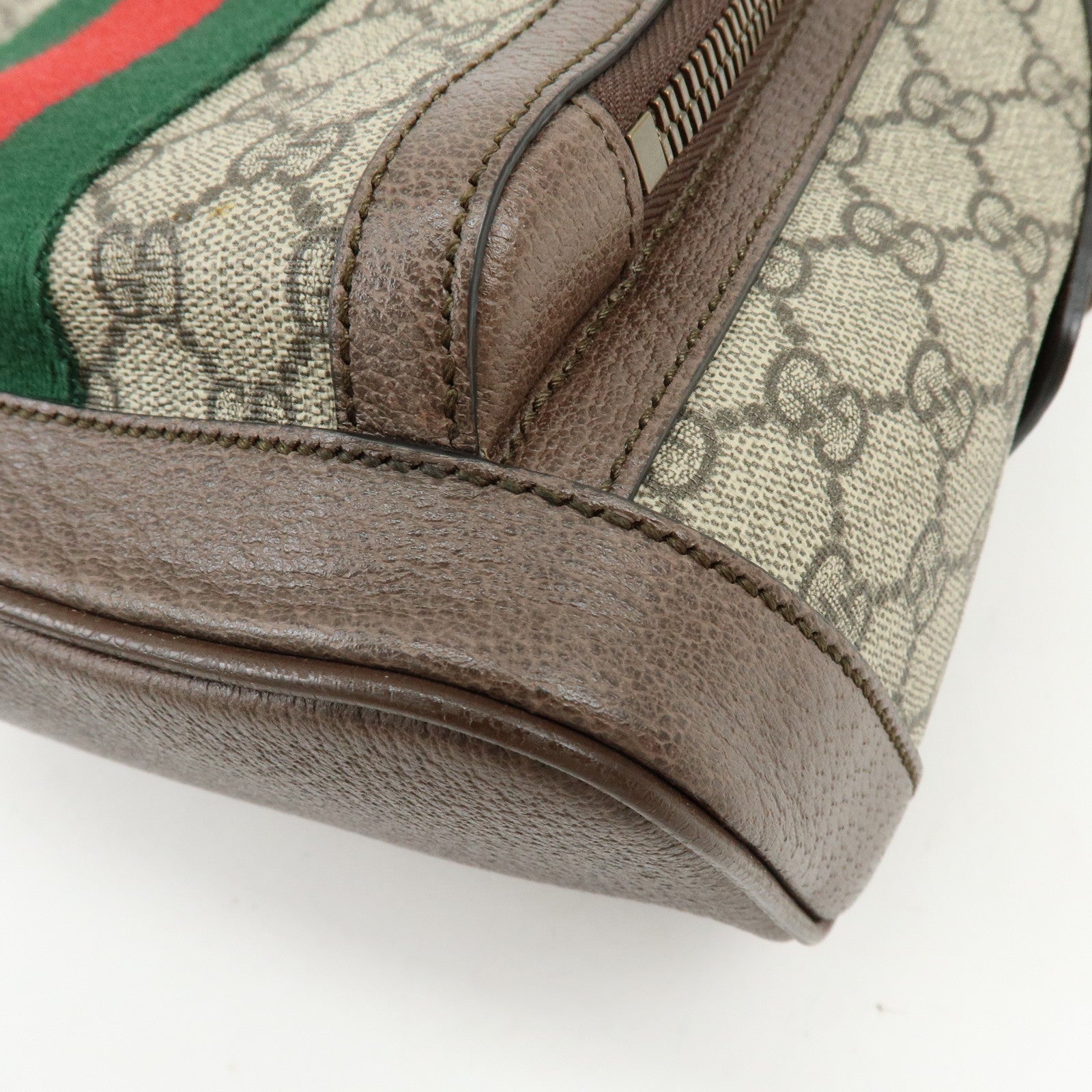 GUCCI Ophidia Sherry Double G GG Supreme Leather Backpack 547965