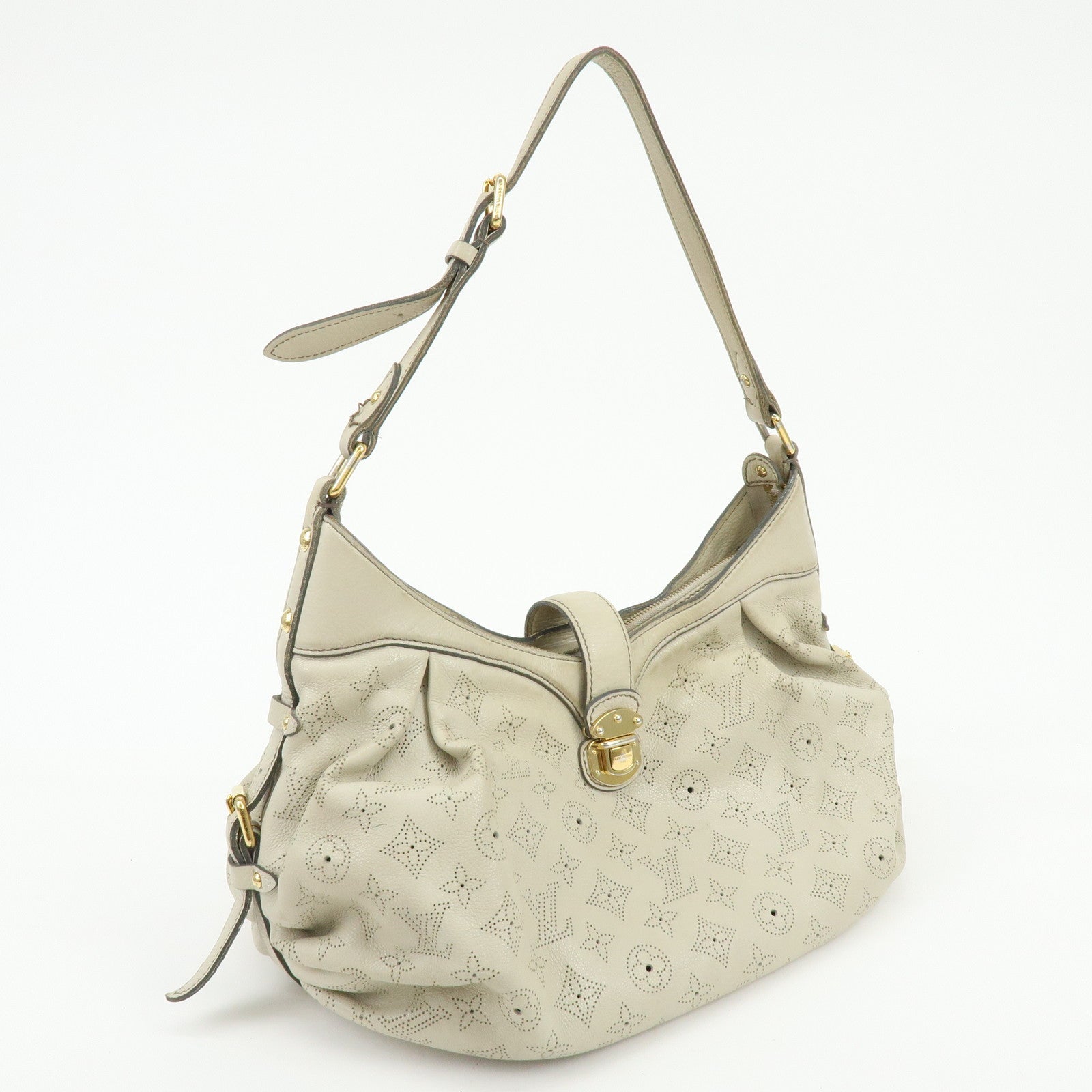 Louis Vuitton Monogram Mahina XS Shoulder Bag Gris Greige M95768