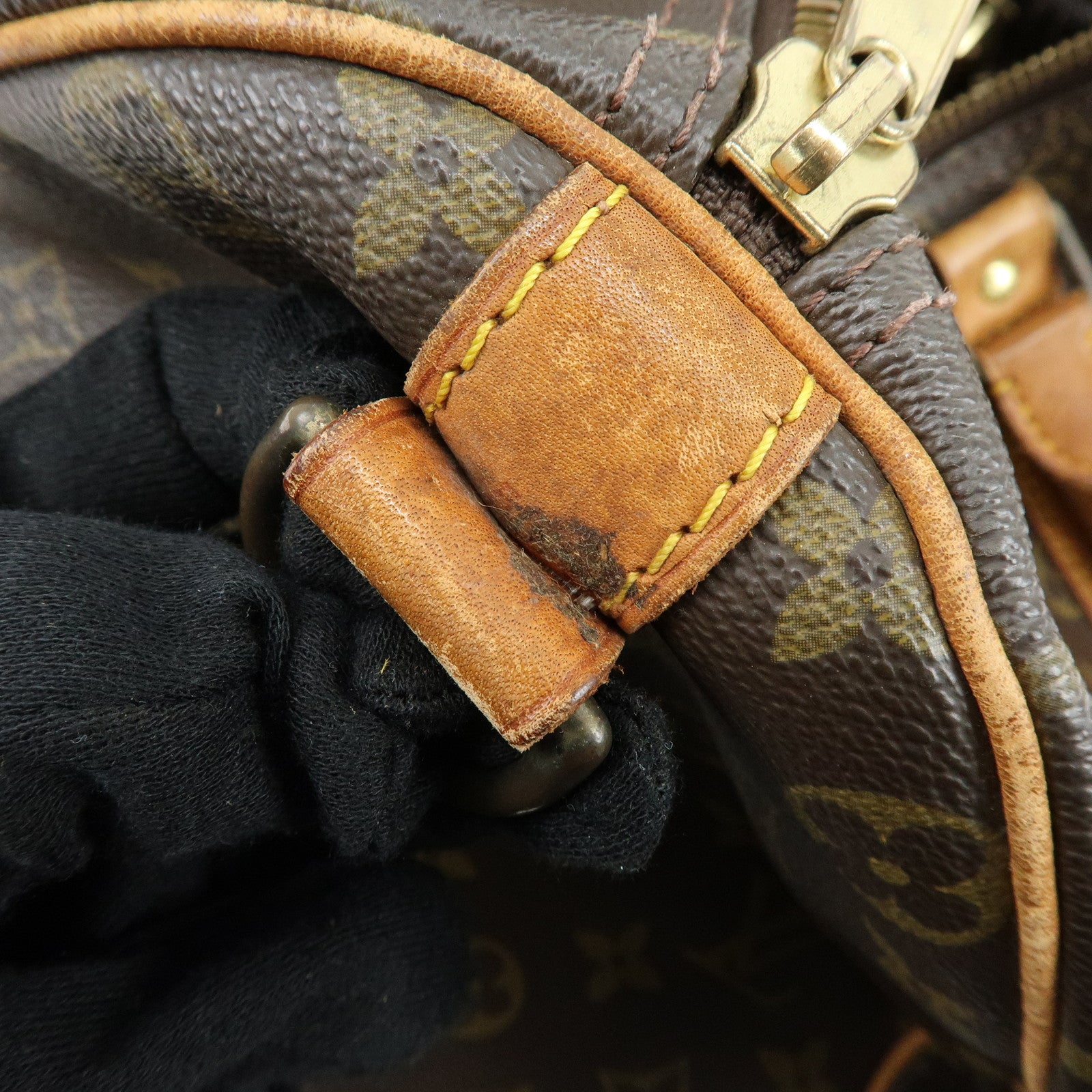 Louis Vuitton Monogram Keep All Bandouliere 50 Boston Bag Brown M41416