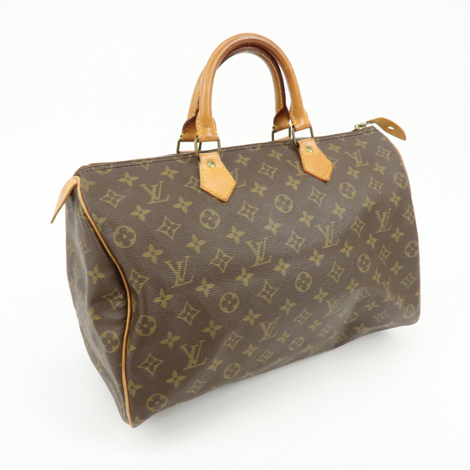 Louis Vuitton Monogram Speedy 35 Canvas Boston Bag Hand Bag M41524
