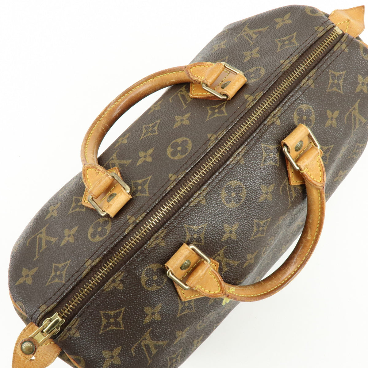Louis Vuitton Monogram Speedy 30 Boston Bag Hand Bag Brown M41526