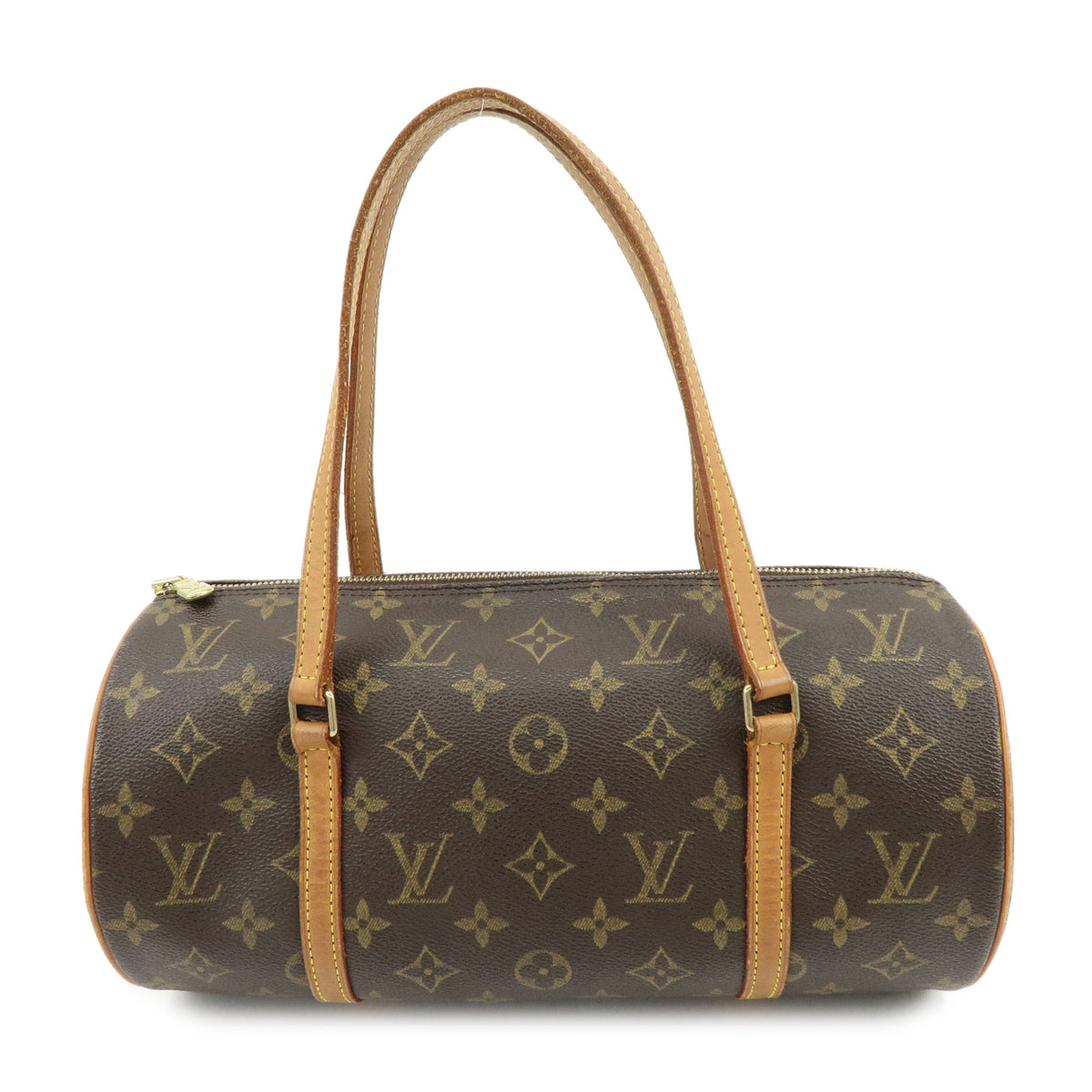 Louis Vuitton Monogram Papillon 30 Hand Bag Brown M51385