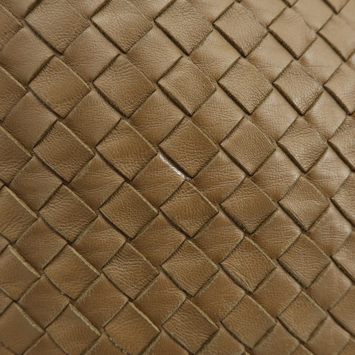 BOTTEGA VENETA Intrecciato Leahter Shoulder Bag Tote Bag Cafe Brown