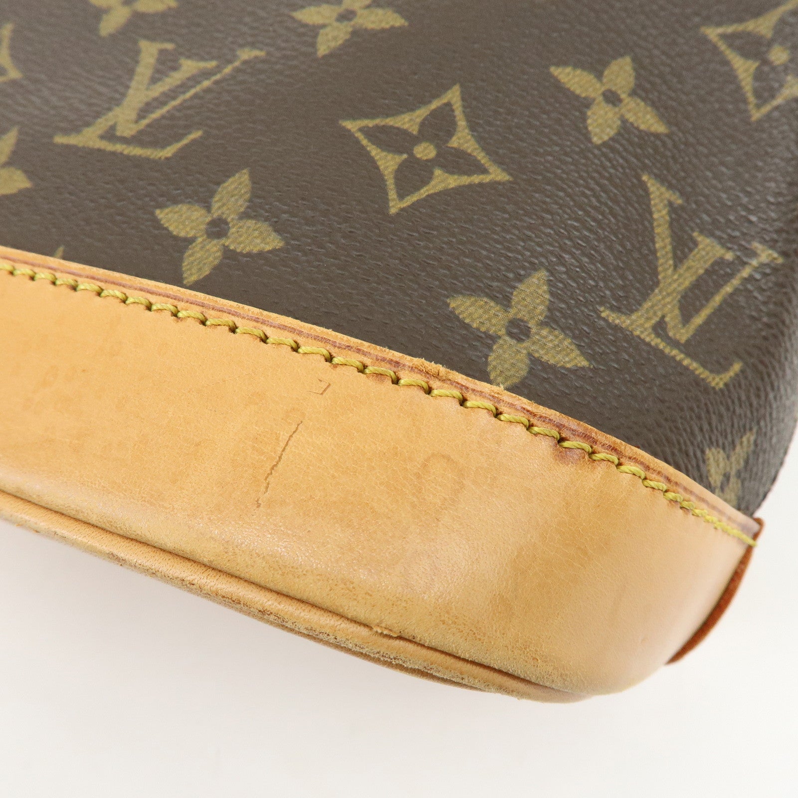 Louis Vuitton Monogram Alma Hand Bag Brown Brown M51130