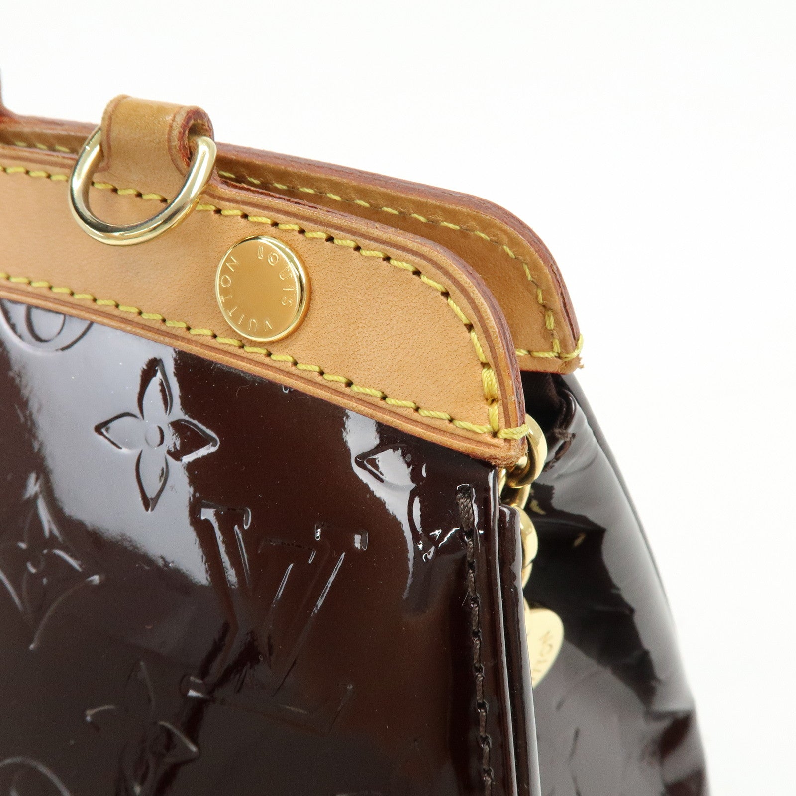 Louis Vuitton Monogram Vernis Brea MM 2Way Shoulder Bag Amarante M91619