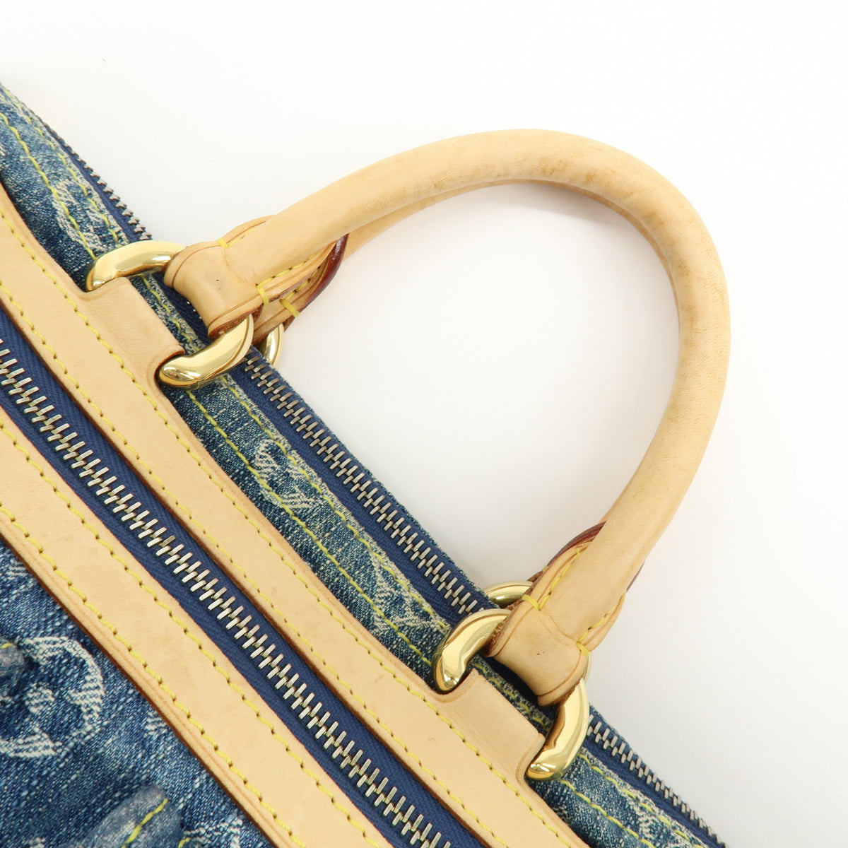 Louis Vuitton Monogram Denim Neo Speedy Boston Bag Blue M95019