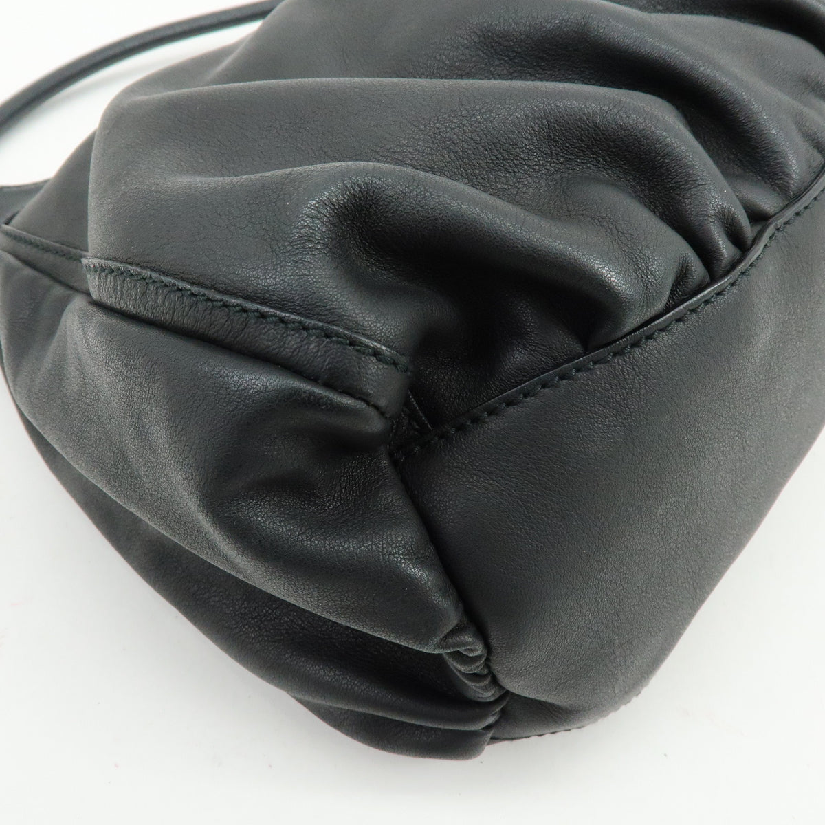 GUCCI Abbey Leather Shoulder Bag Hand Bag Black 189833