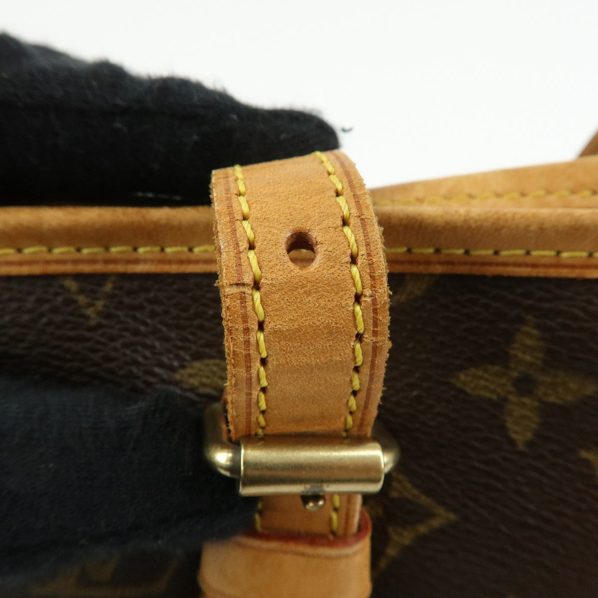Louis Vuitton Monogram Canvas Bucket PM Hand Bag Brown M42238