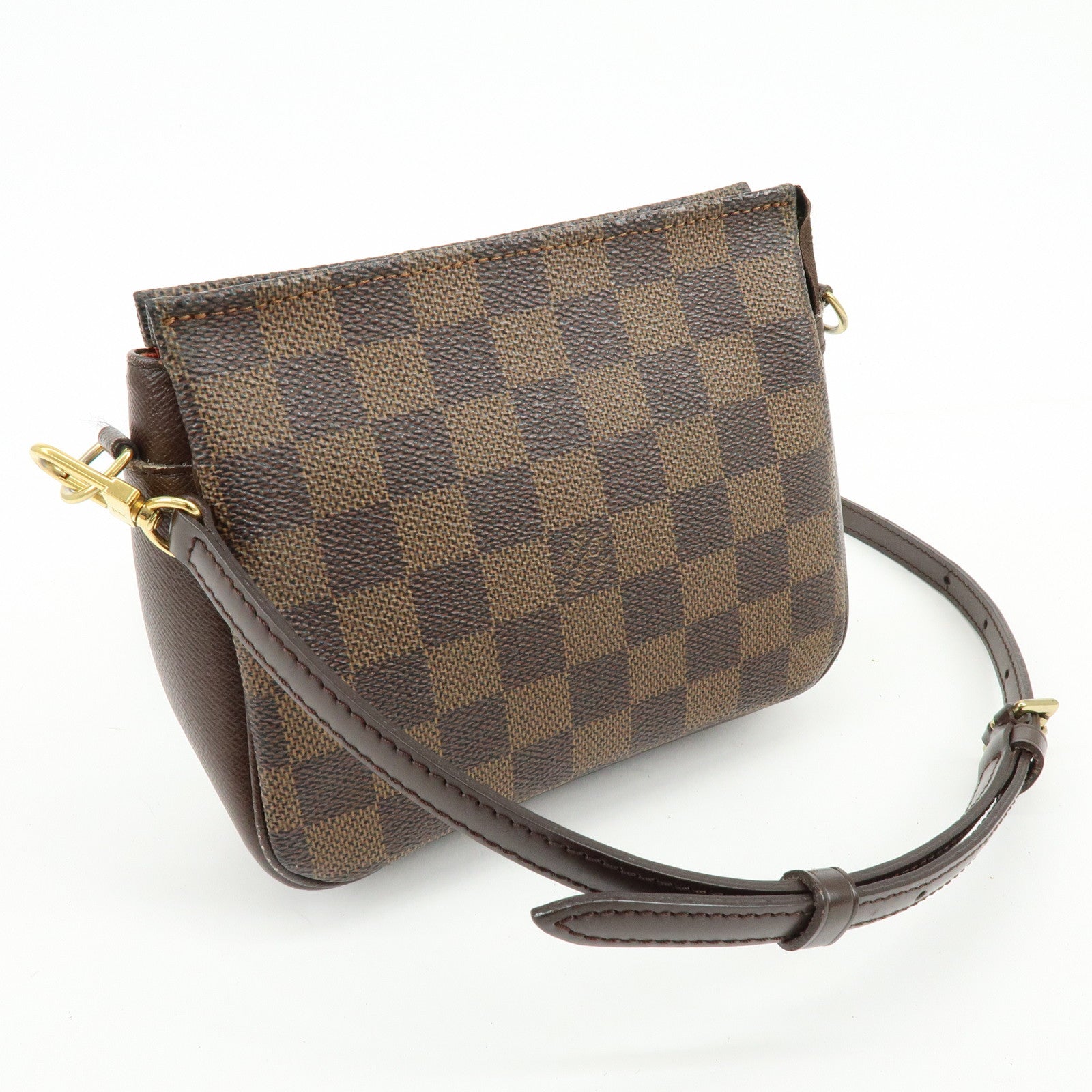 Louis Vuitton Damier Trousse Makeup Accessory Pouch Brown N51982 Lot