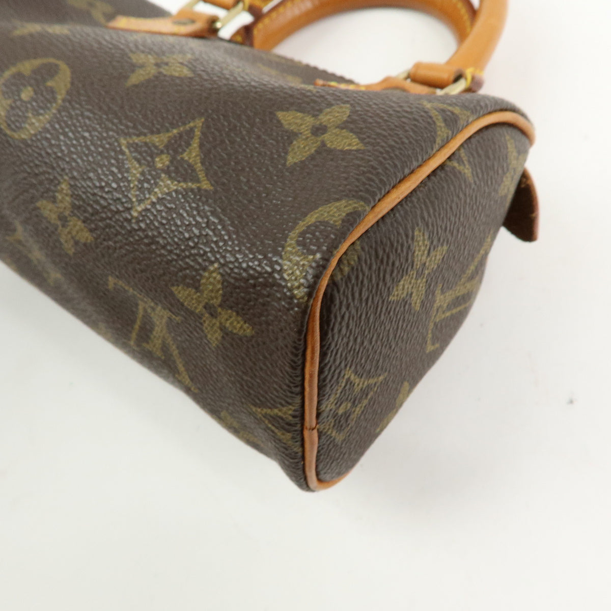 Louis Vuitton Monogram Mini Speedy Hand Bag Brown M41534
