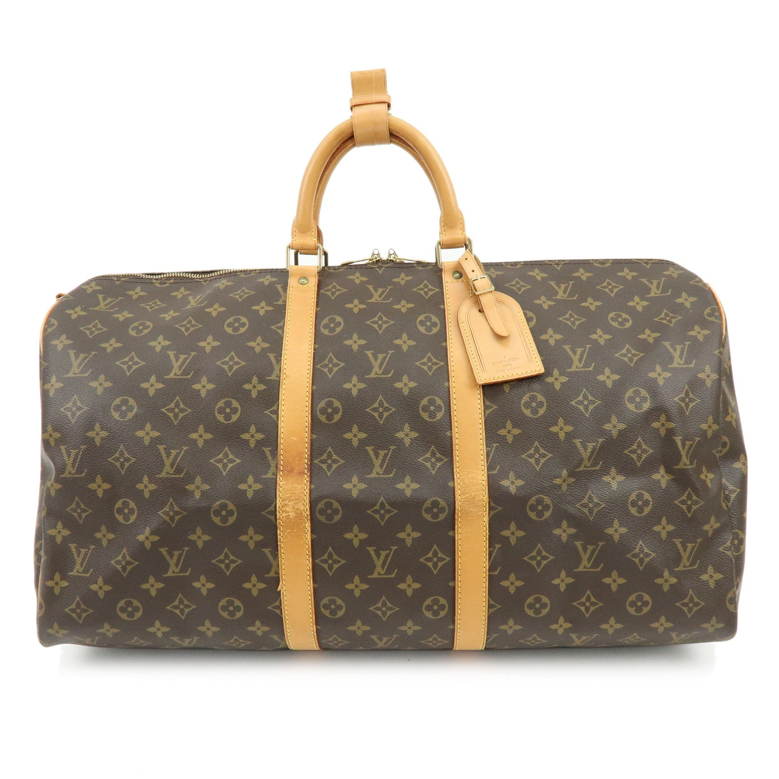 Louis Vuitton Monogram Keep All Bandouliere 55 Boston Bag M41414