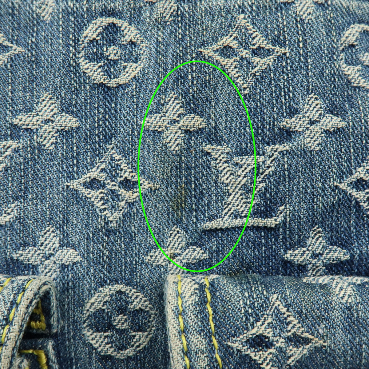 Louis Vuitton Monogram Denim Baggy GM Shoulder Bag Blue M95048
