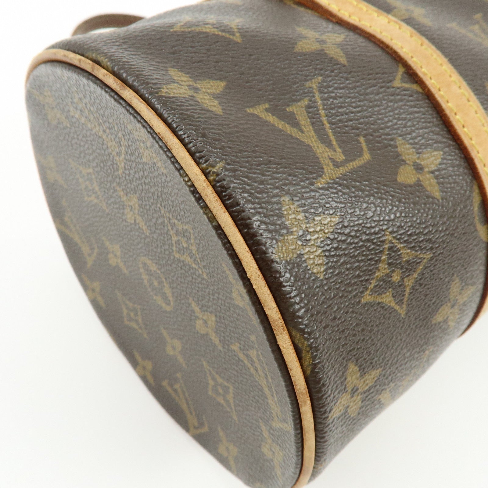 Louis Vuitton Monogram Papillon 30 Hand Bag Brown M51385